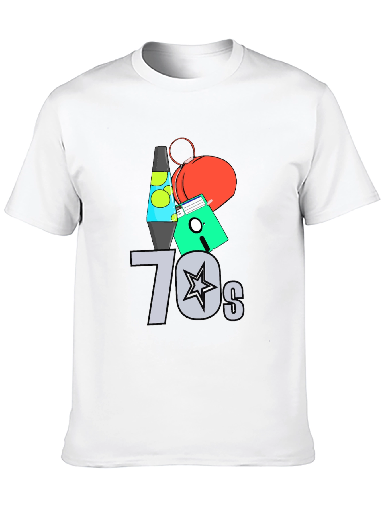 Black Retro 70s Graphic Tee - Nostalgic Vintage Style view 10