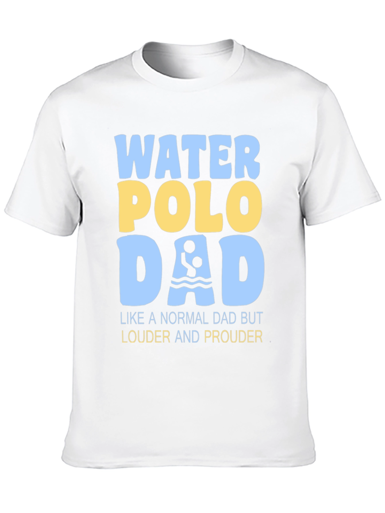 Black Water Polo Dad T-Shirt - Louder and Prouder view 10