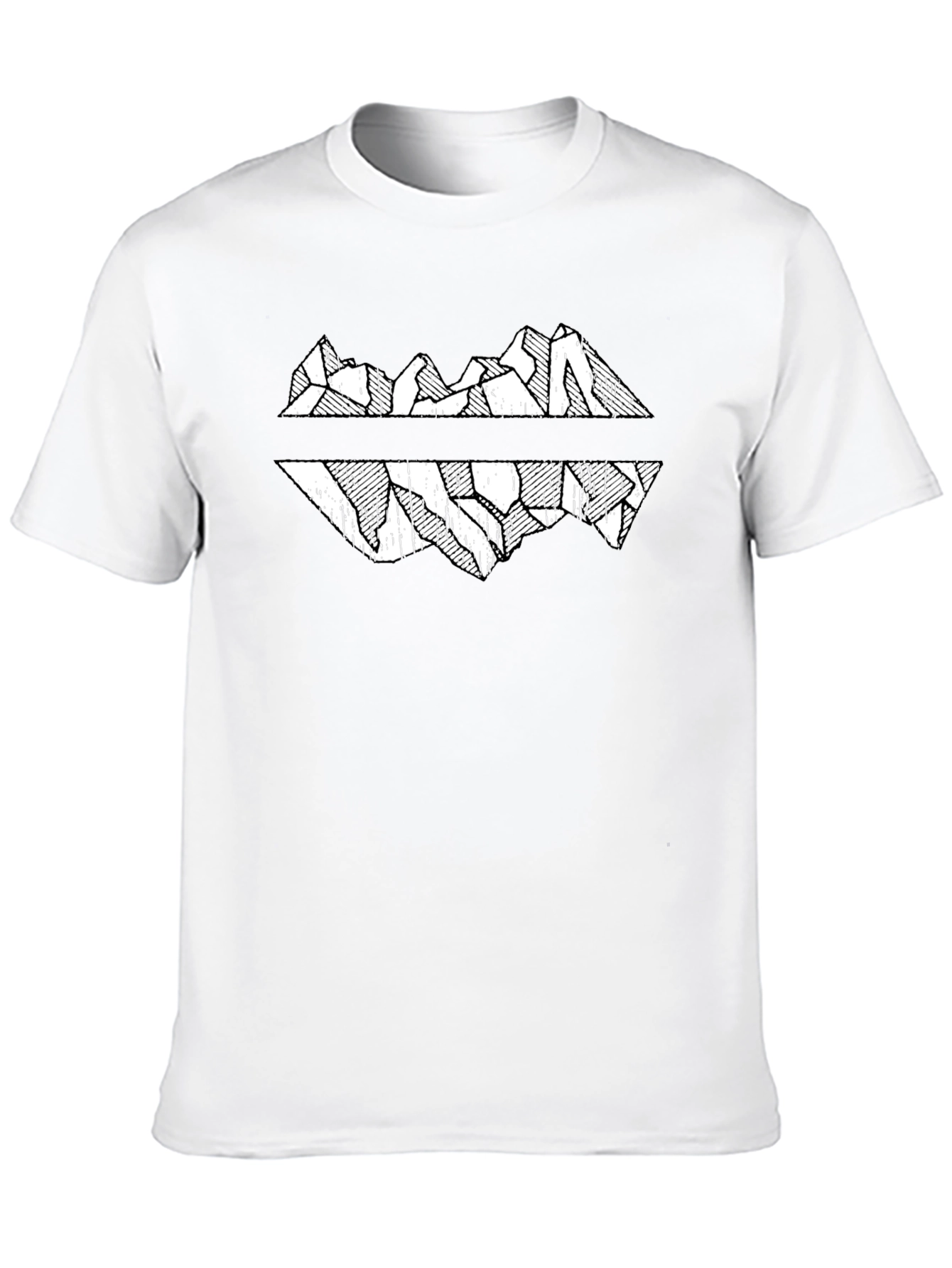 Black Black Mountain Reflection Graphic Tee view 10