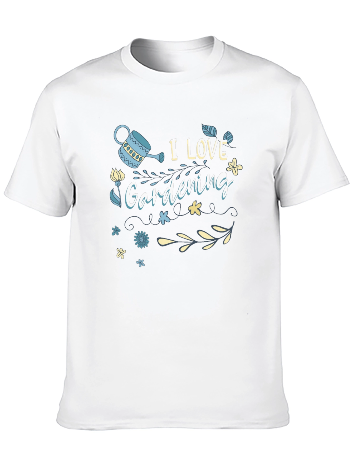 Black I Love Gardening Black T-Shirt view 10