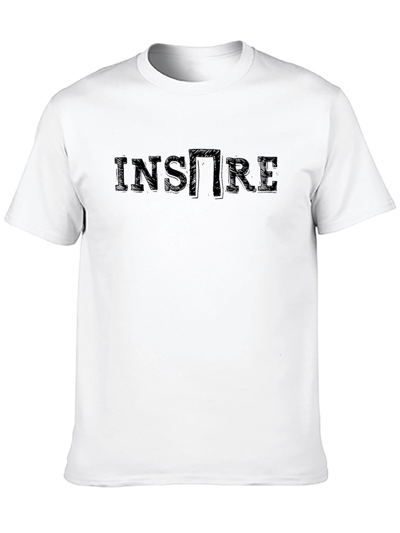 Black Inspire Graphic Print Crew Neck T-Shirt view 10