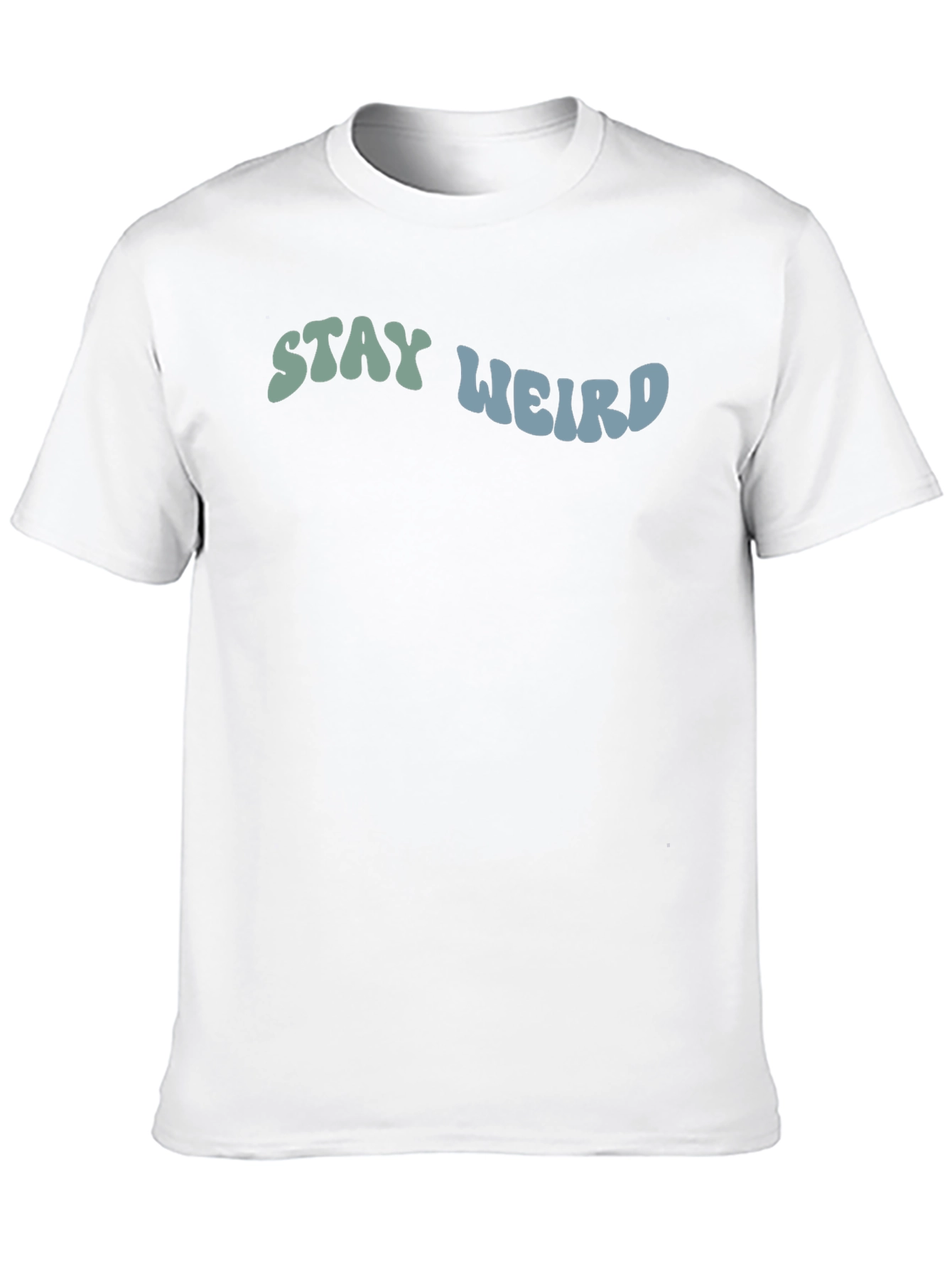 Stay Weird Graphic Tee - Black Cotton T-Shirt - 10