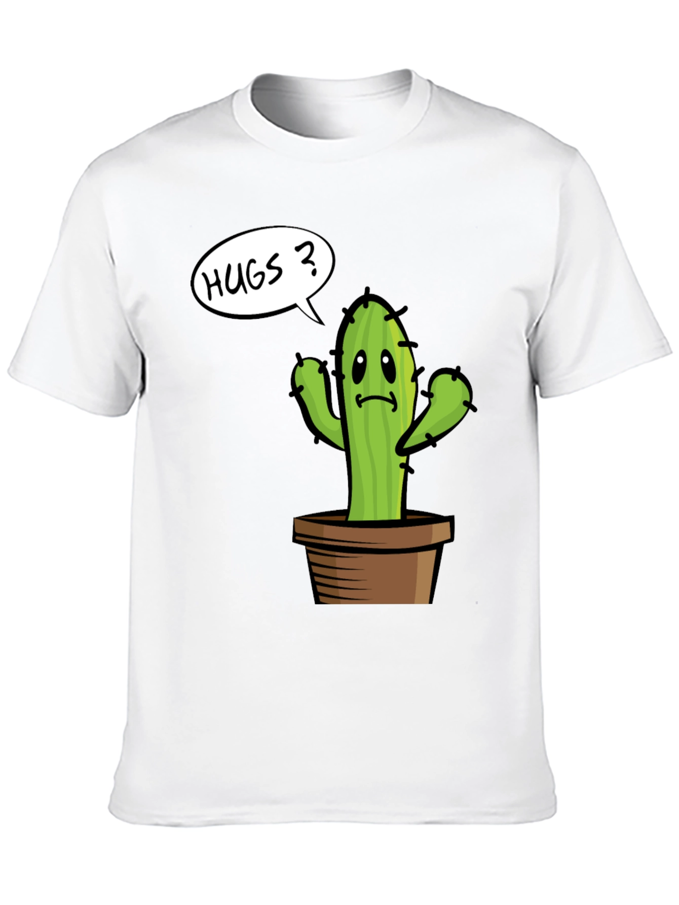 Cactus Hugs Graphic Tee - Soft Cotton Comfort - 10