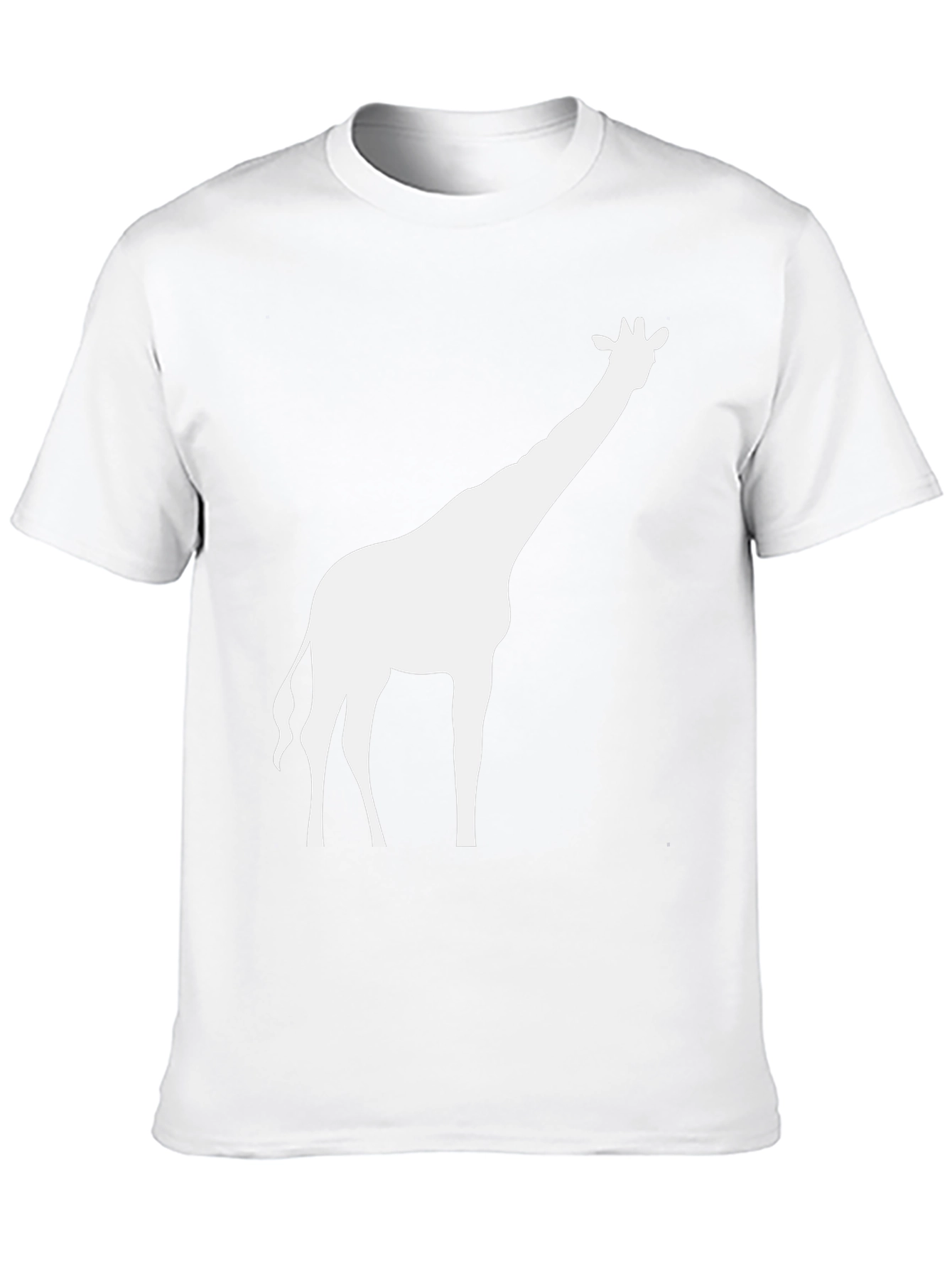 Black Giraffe Silhouette Graphic Tee - Black view 10