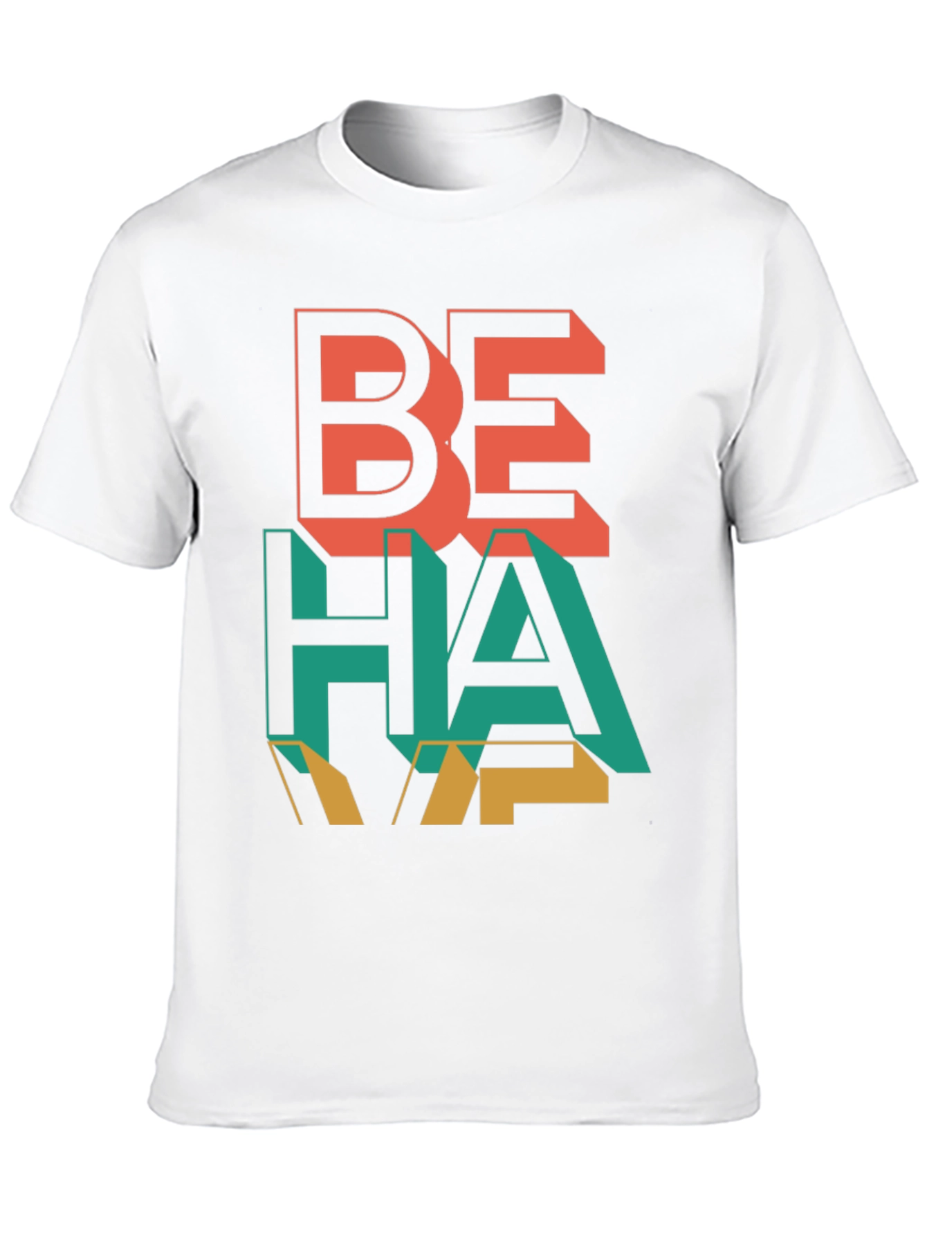 Black Be Happy Black Graphic Tee view 10