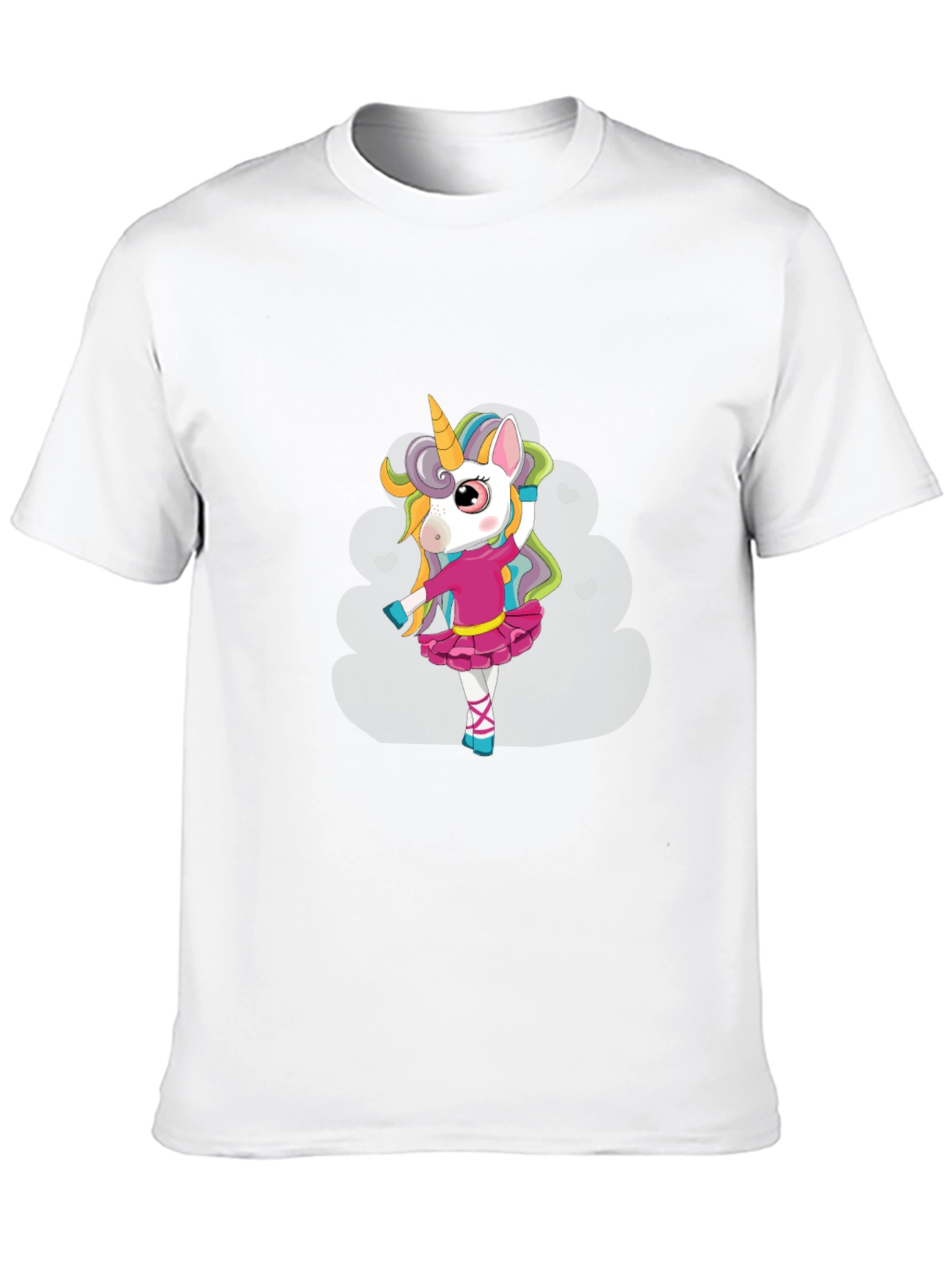 Black Unicorn Ballerina Black T-Shirt view 10