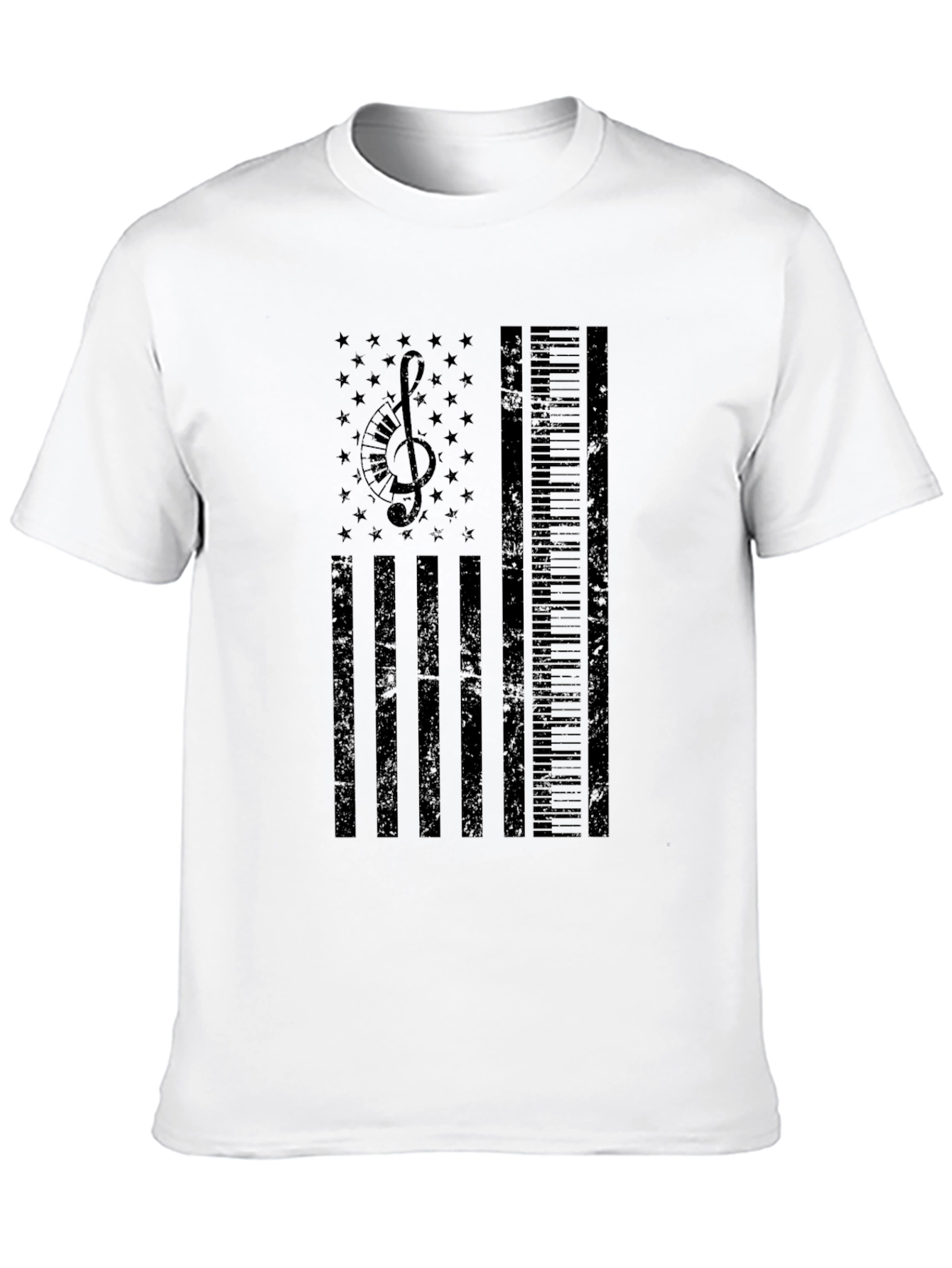 Musical American Flag T-Shirt - Patriotic Musician Tee - 10