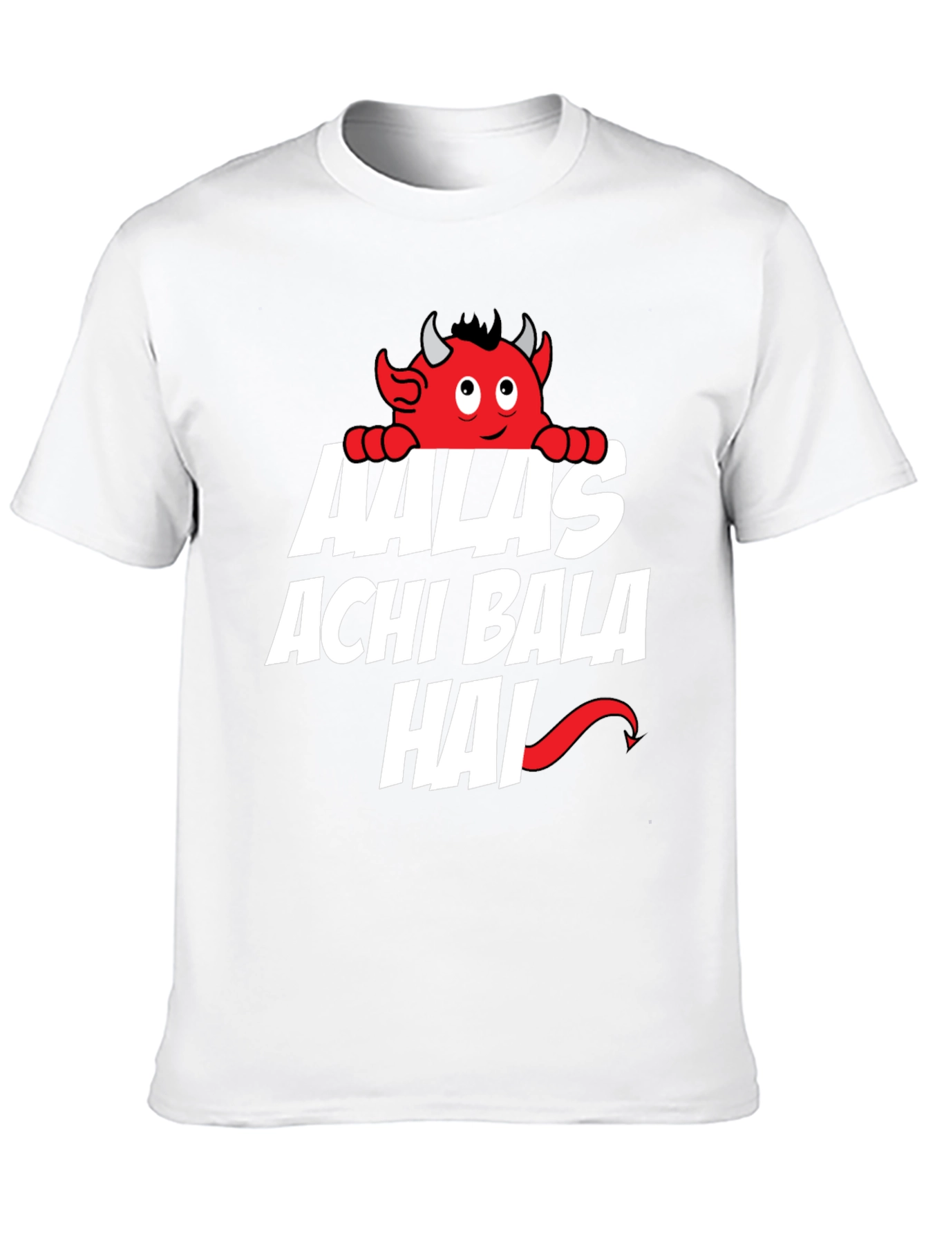 Black Aalas Achi Bala Hai Graphic Tee view 10