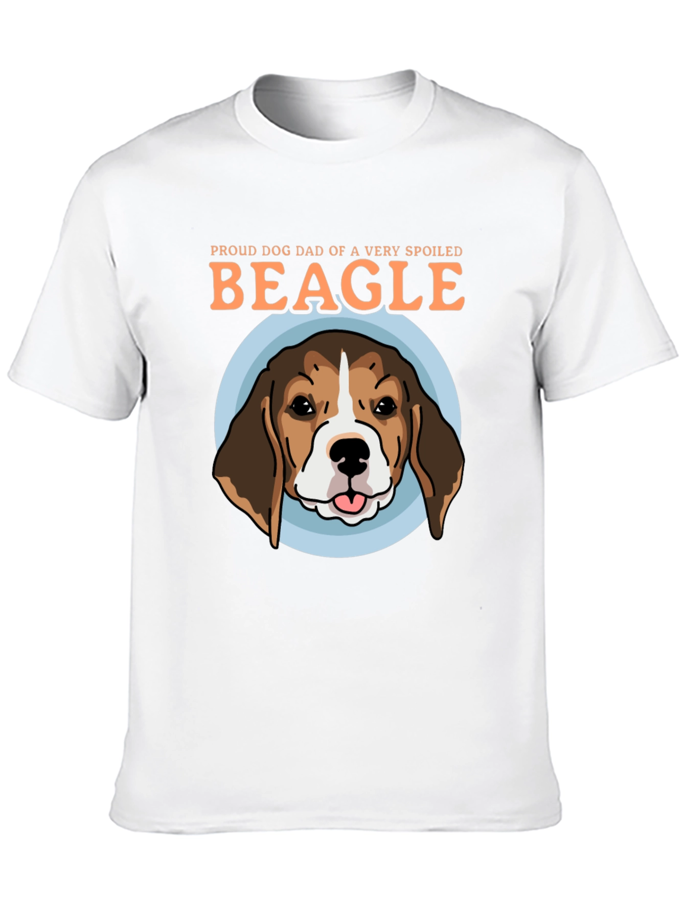 Black Proud Dog Dad Beagle Graphic T-Shirt view 10