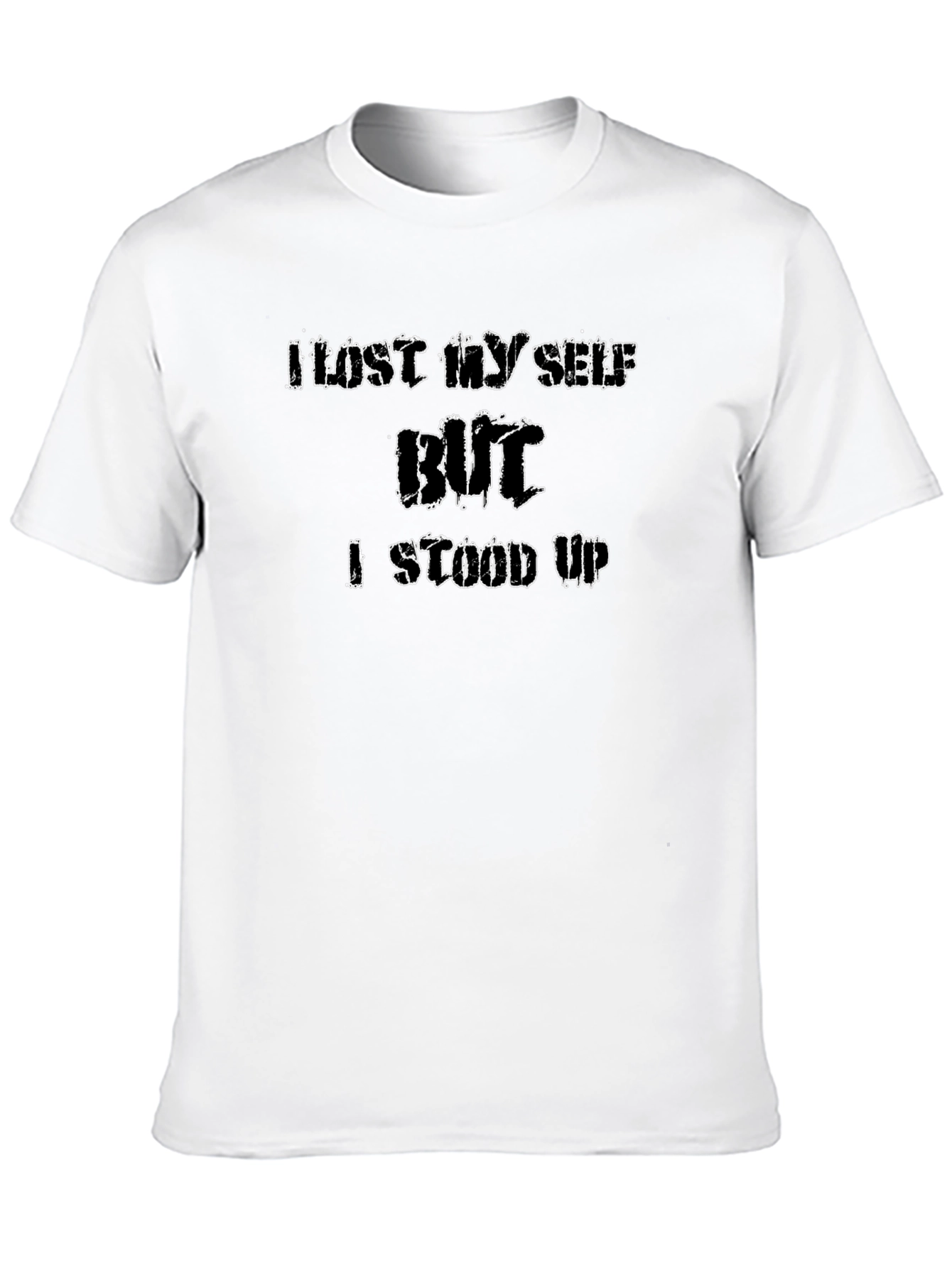 Black Lost Myself But I Stood Up T-Shirt view 10