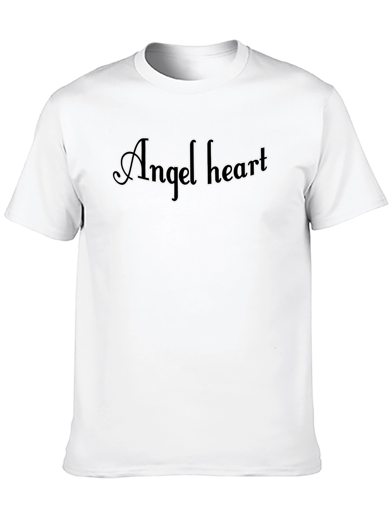 Black Angel Heart Graphic Tee - Stylish Black T-Shirt view 10