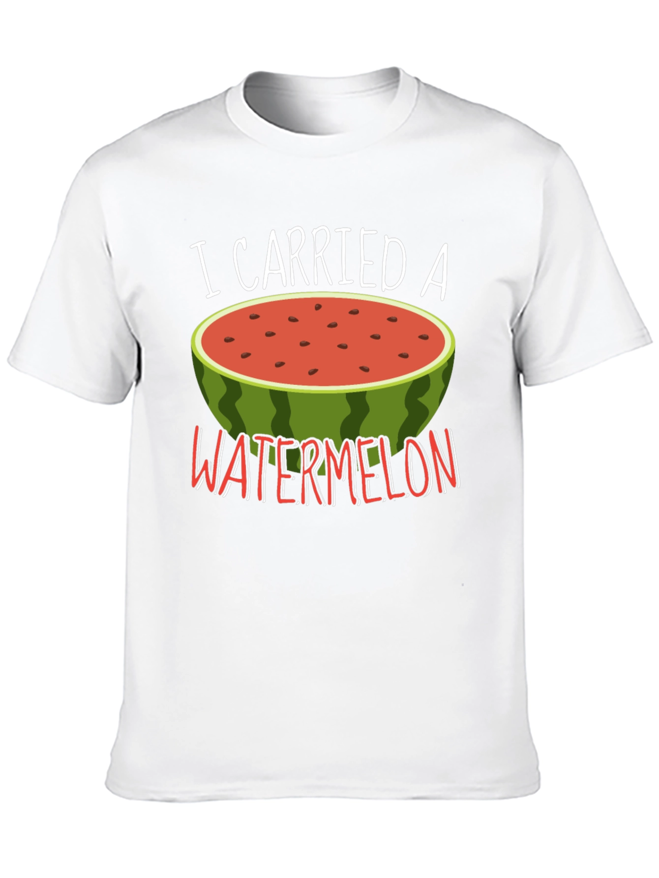 Black Funny Watermelon Graphic Tee view 10