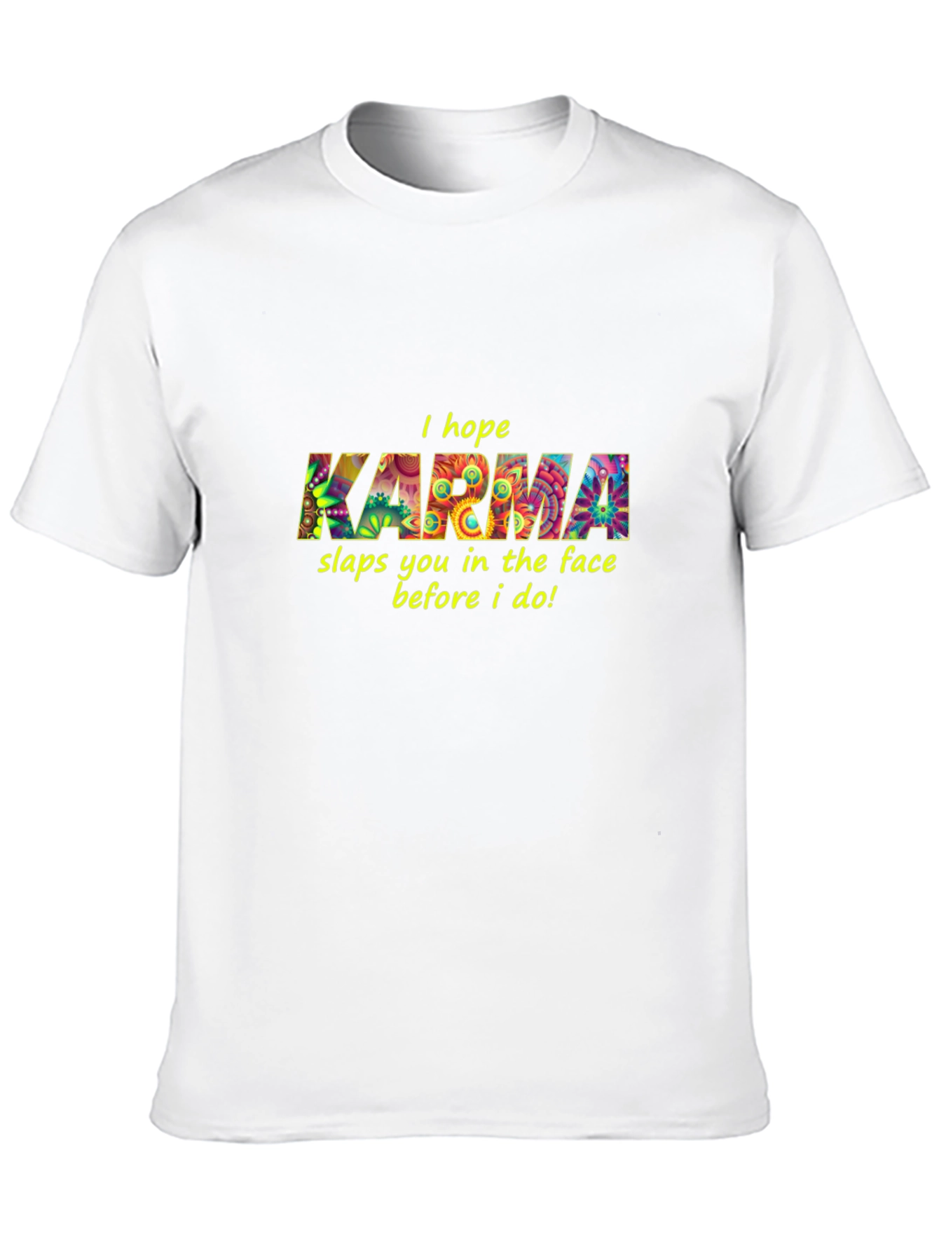 Black Karma Graphic Black T-Shirt view 10