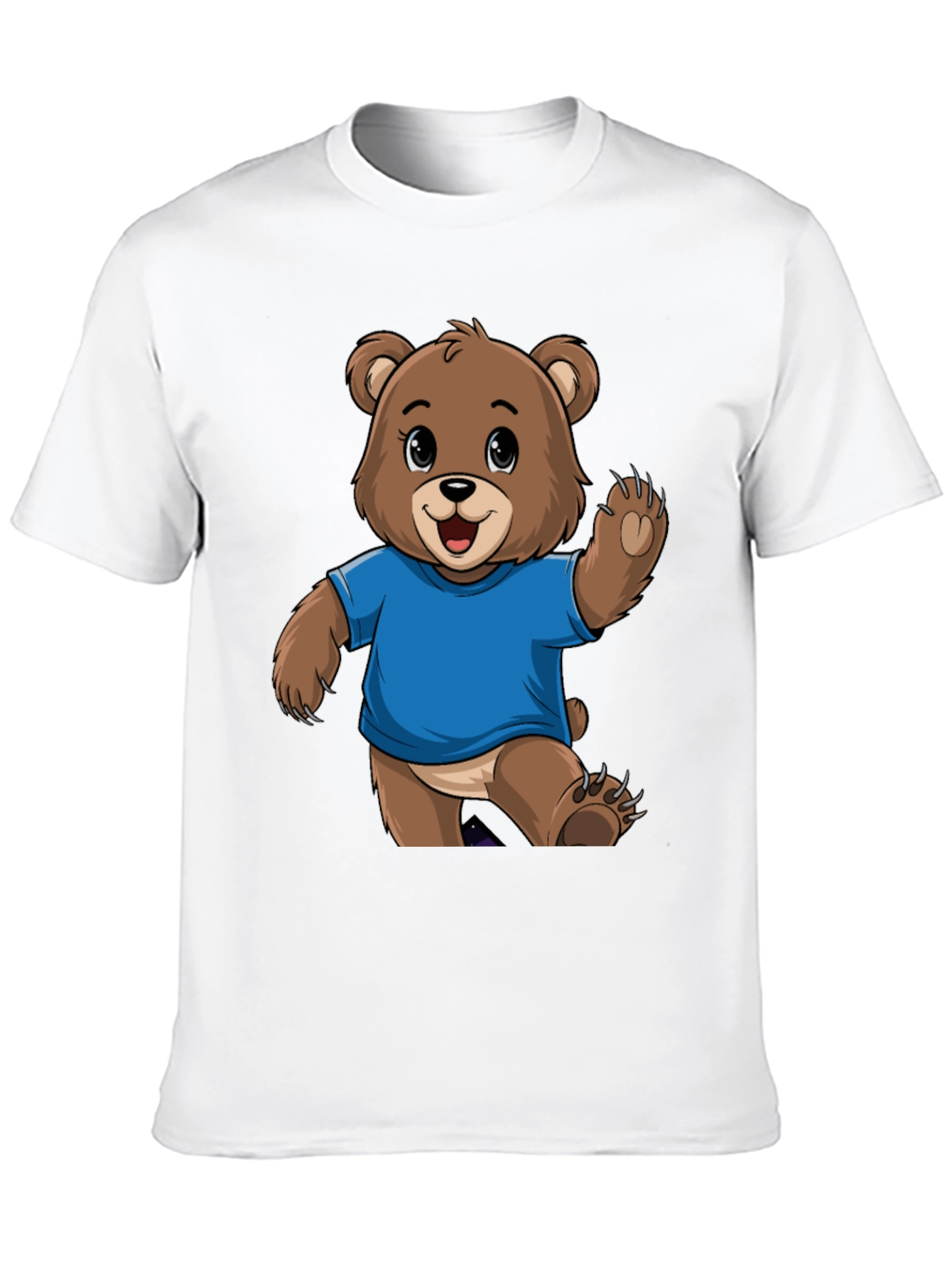 Black Cute Bear Graphic T-Shirt - Trendy Tee for Bear Lovers view 10