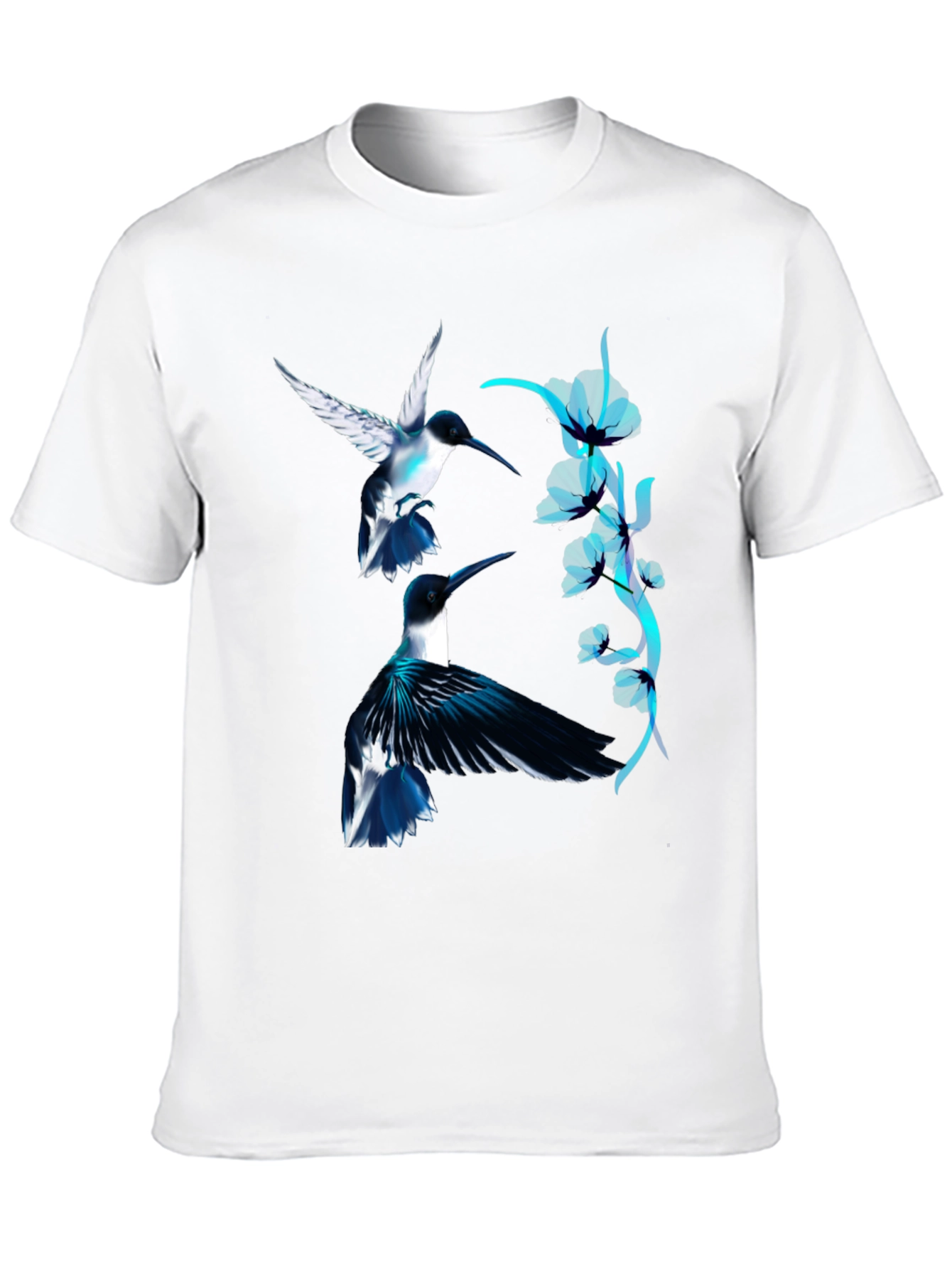 Black Hummingbird Graphic Black Tee view 10