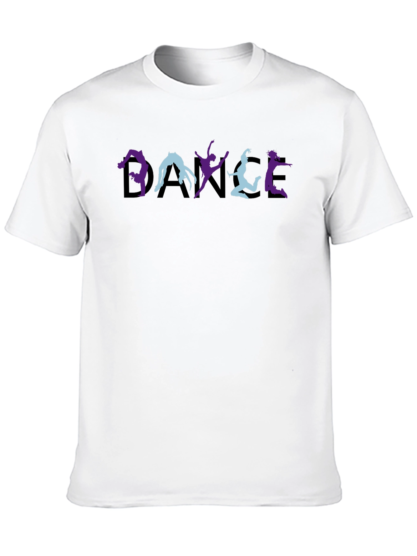 Black Dance Silhouette Graphic Tee - Stylish Cotton T-Shirt view 10