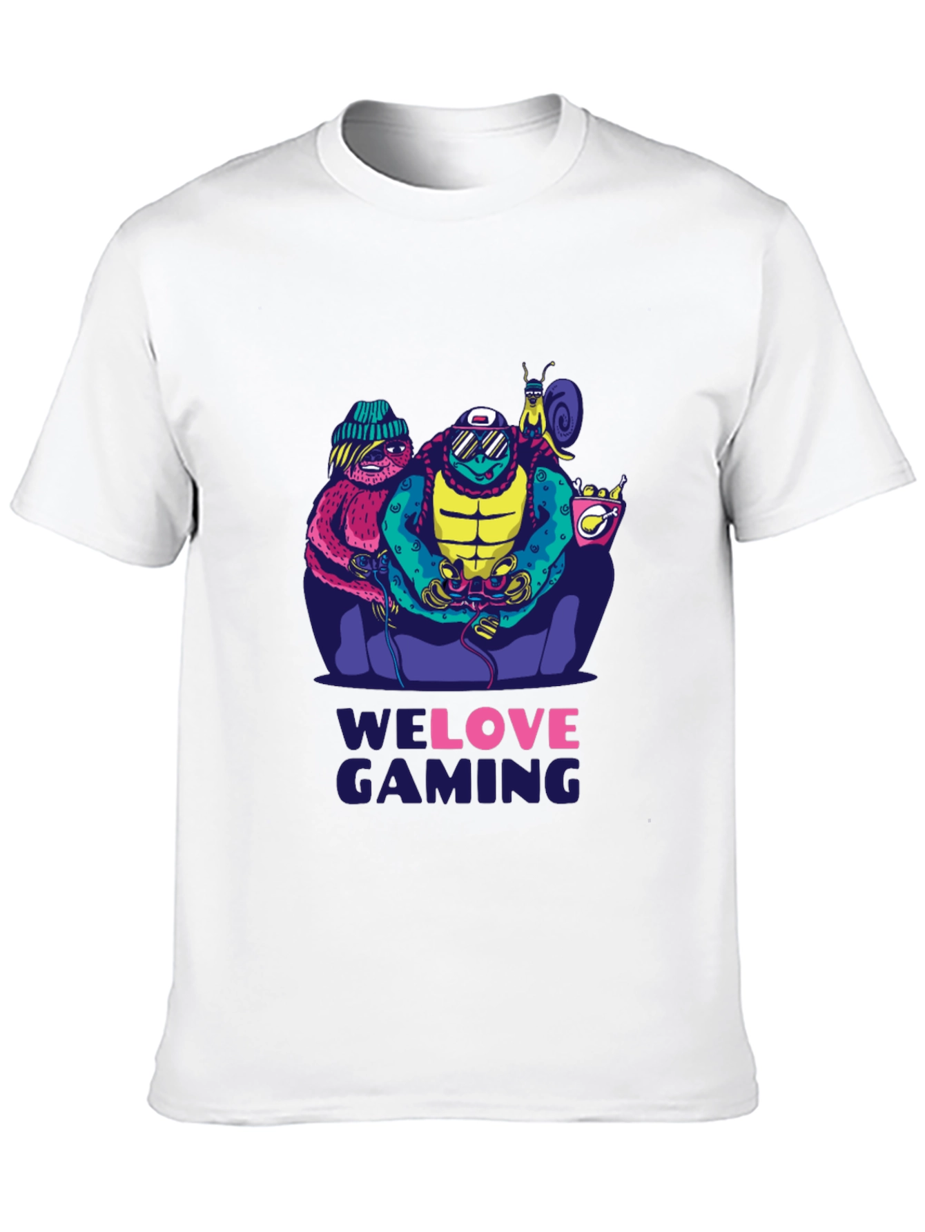 Black Gamer Squad Black T-Shirt - We Love Gaming Design view 10