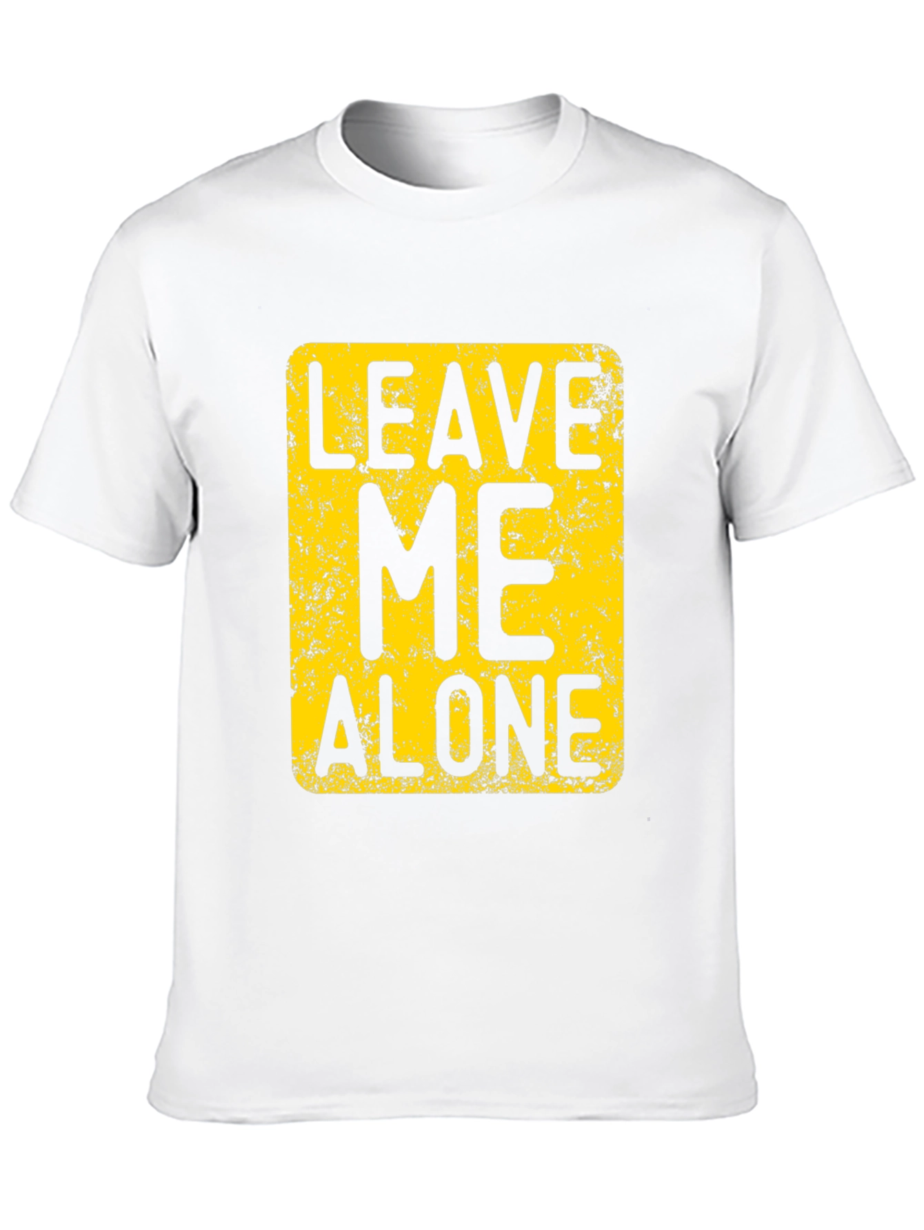 Black Leave Me Alone T-Shirt - Novelty Graphic Tee view 10