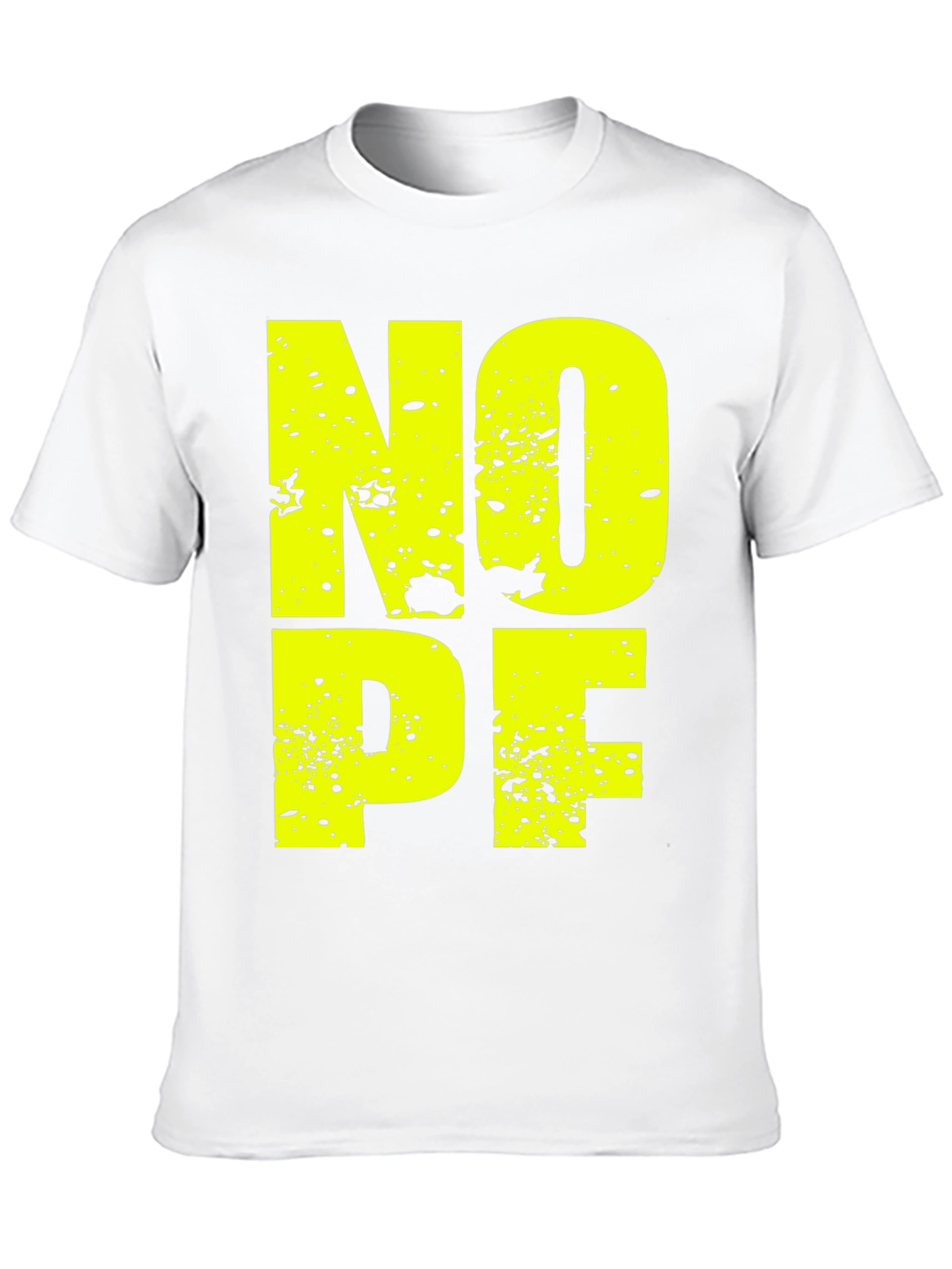 Black Nope T-Shirt - Funny Graphic Tee view 10