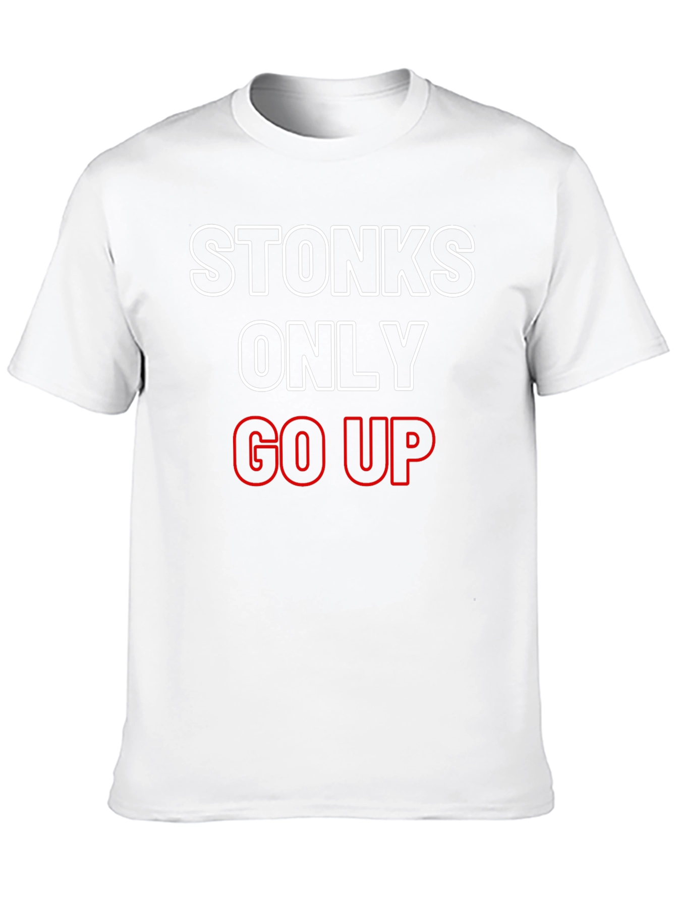 Stonks Only Go Up Graphic Tee - Black Cotton T-Shirt - 10