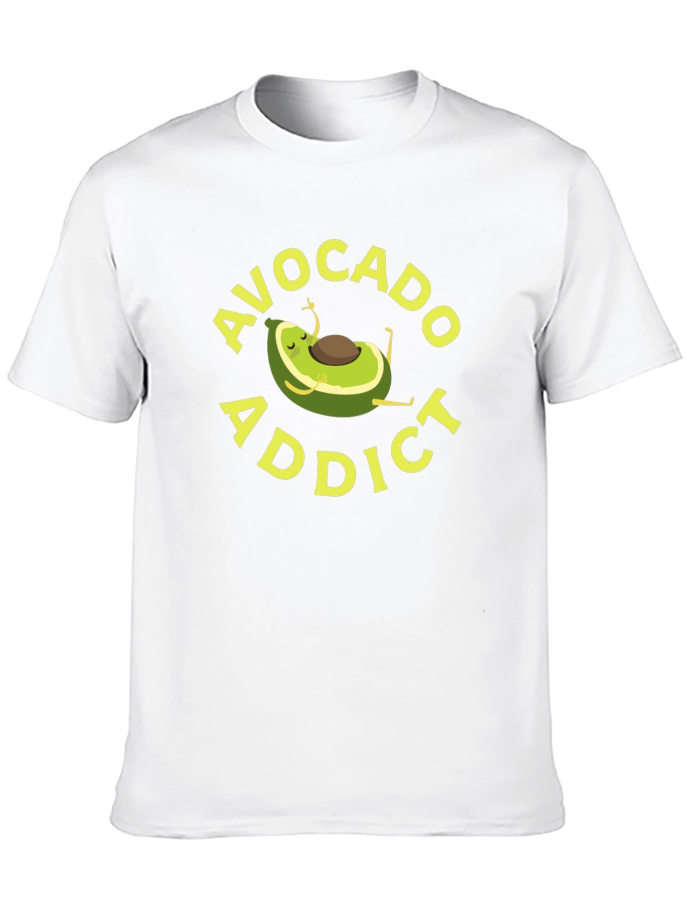 Black Avocado Addict T-Shirt - Relaxed Graphic Tee view 10