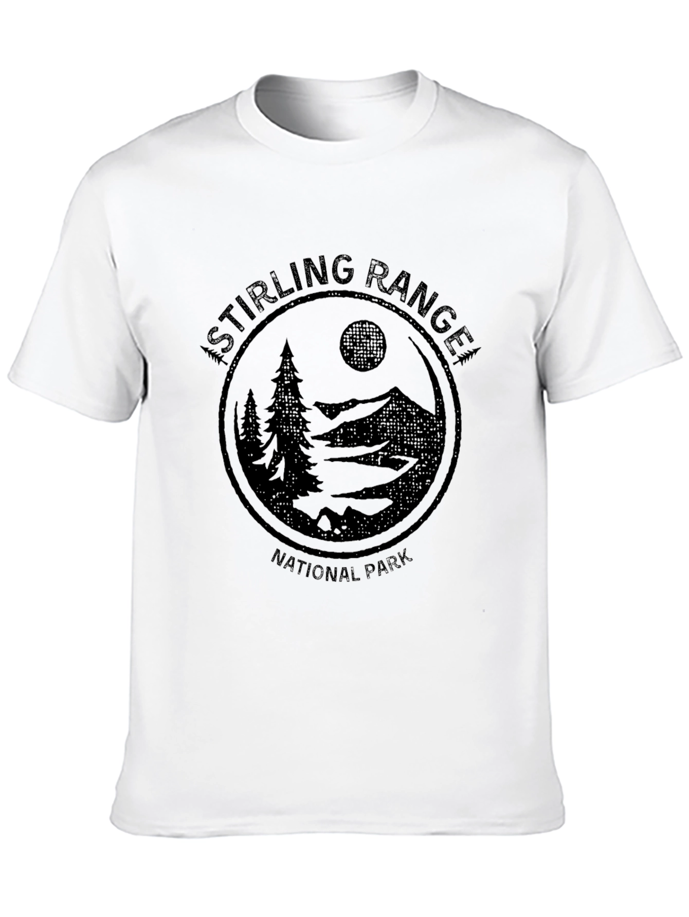 Black Stirling Range National Park Graphic T-Shirt view 10