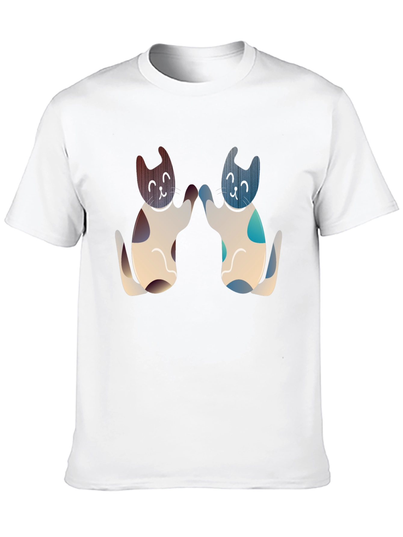 Black Cute Cats High Five Graphic Tee - Black view 10