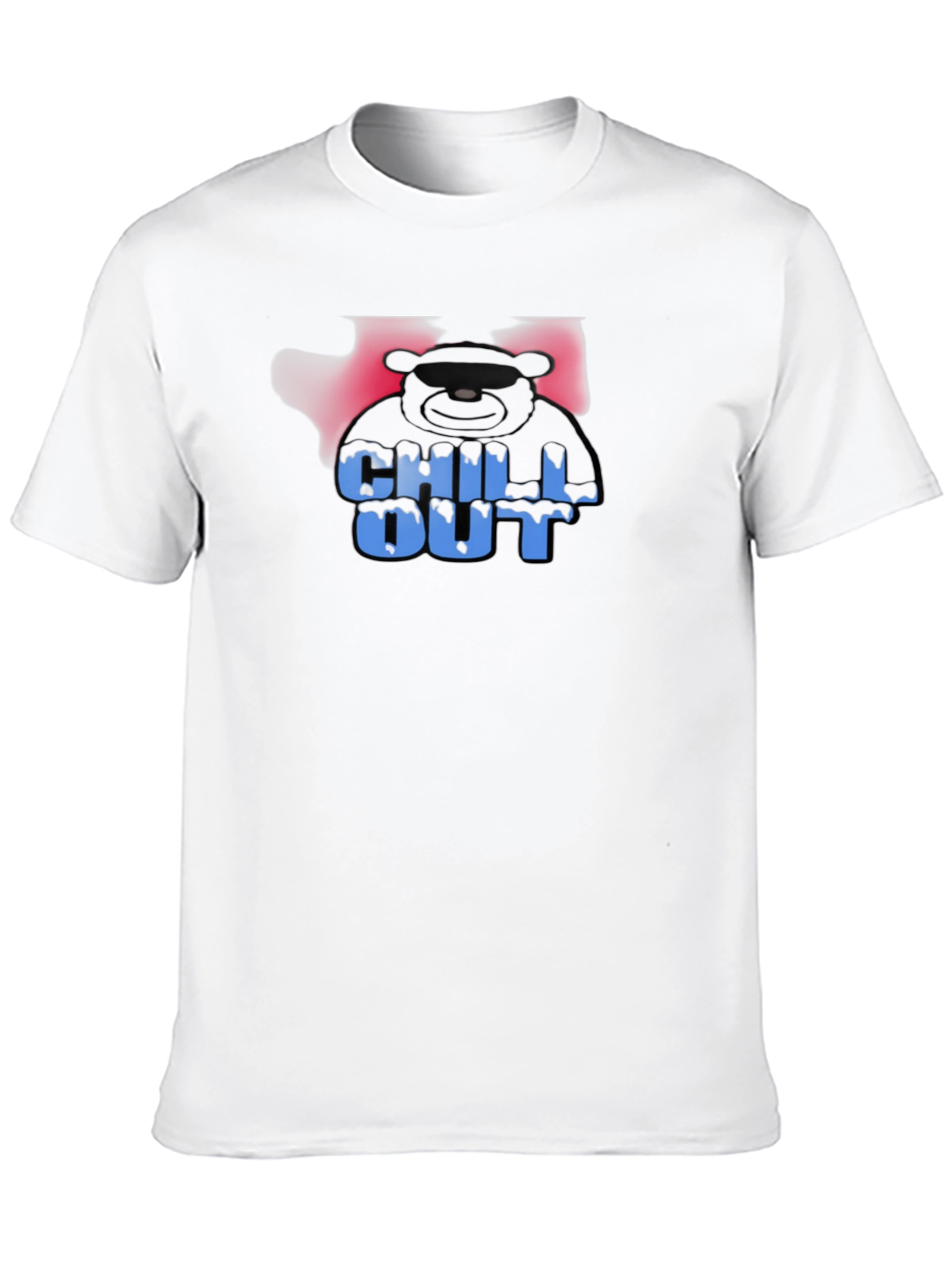 Black Chill Out Bear Graphic Black T-Shirt view 10