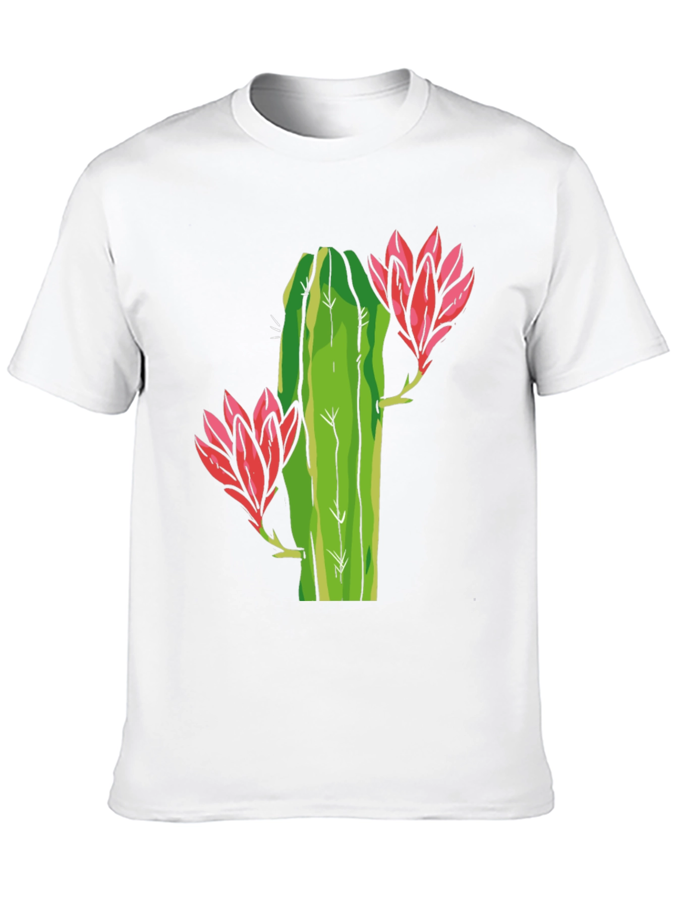 Black Cactus Flower Graphic Tee - Black view 10