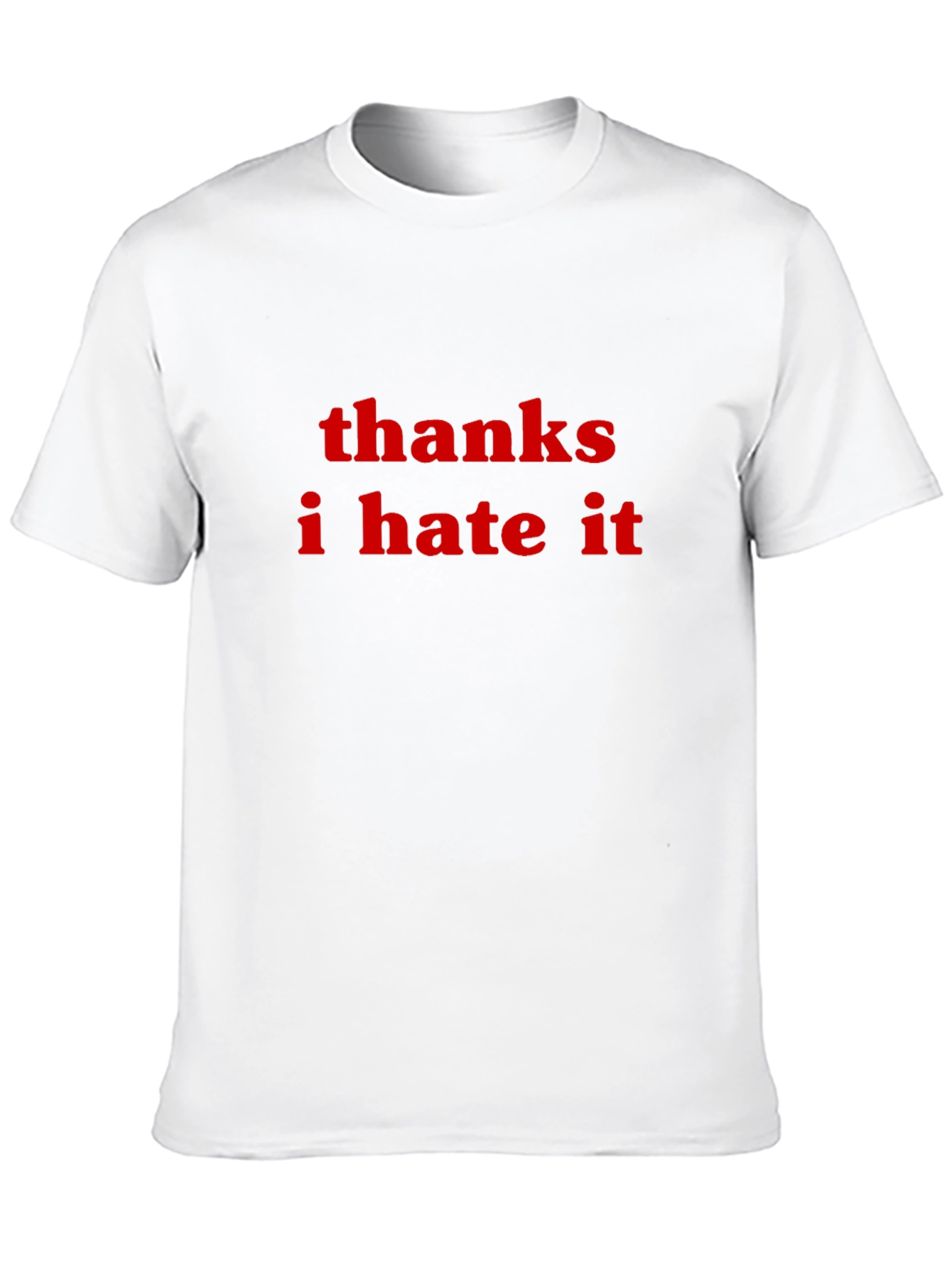 Black Thanks I Hate It Slogan Tee view 10