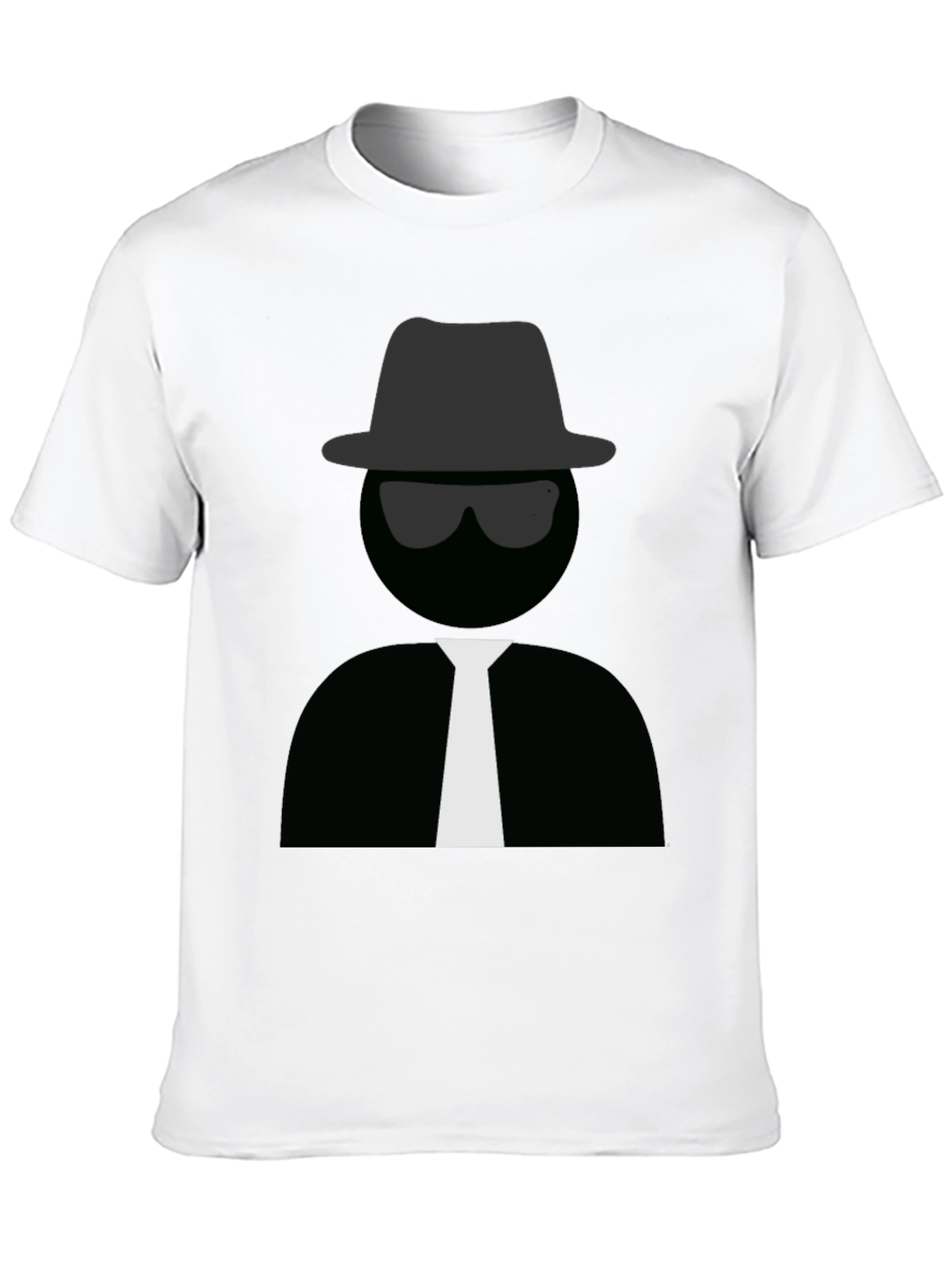 Men's Black T-Shirt with Detective Graphic - 10