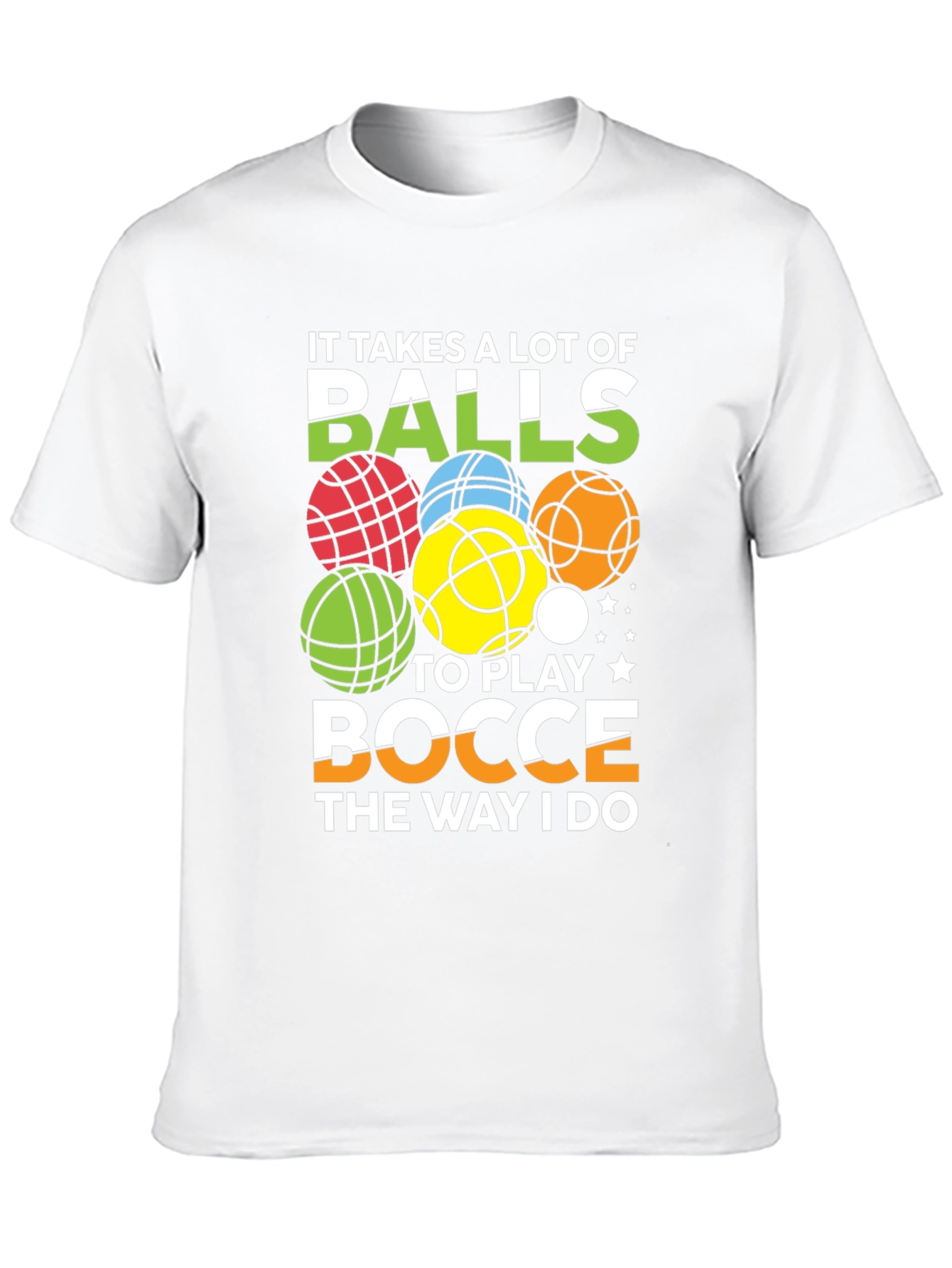Black Bocce Balls Graphic Tee - It Takes Balls view 10
