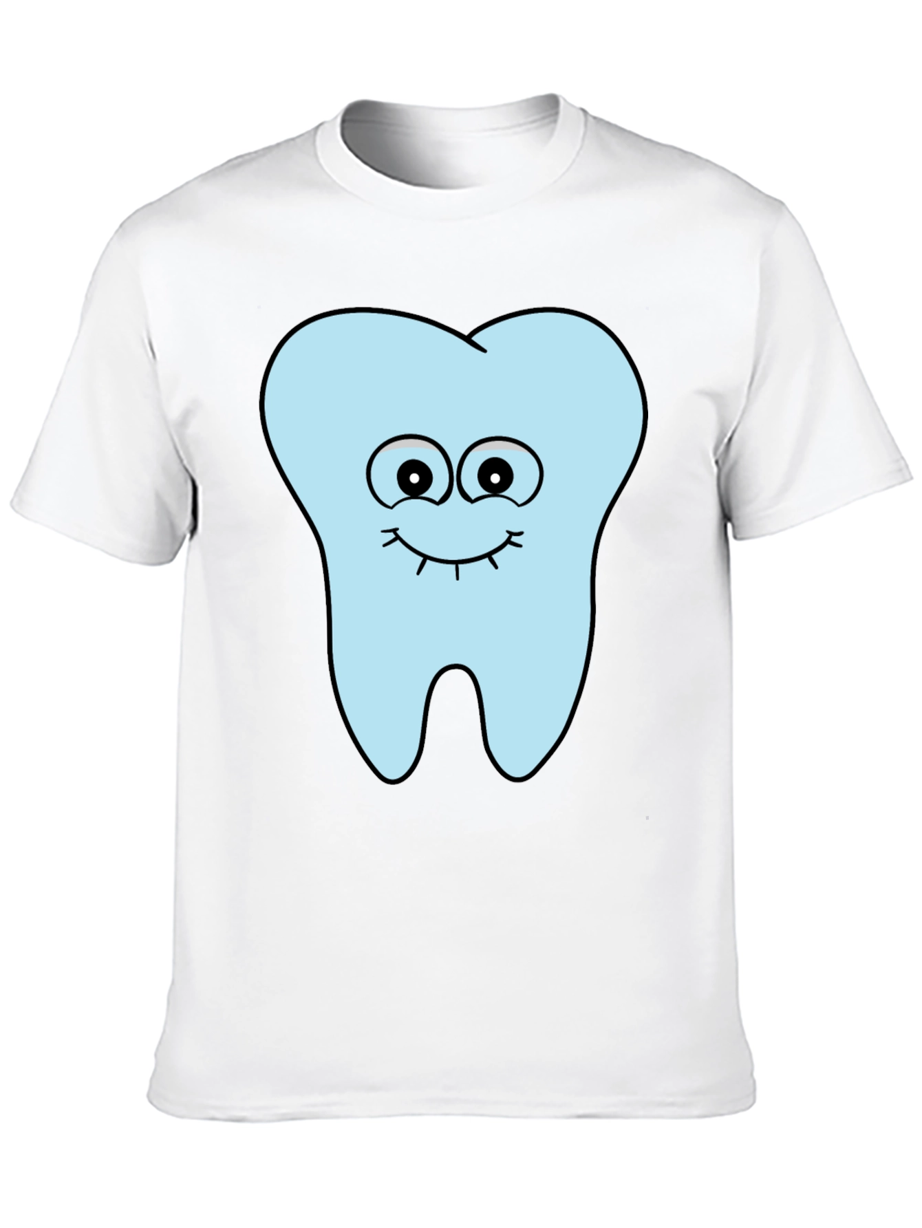 Black Cartoon Tooth T-Shirt - Dental Humor Tee view 10