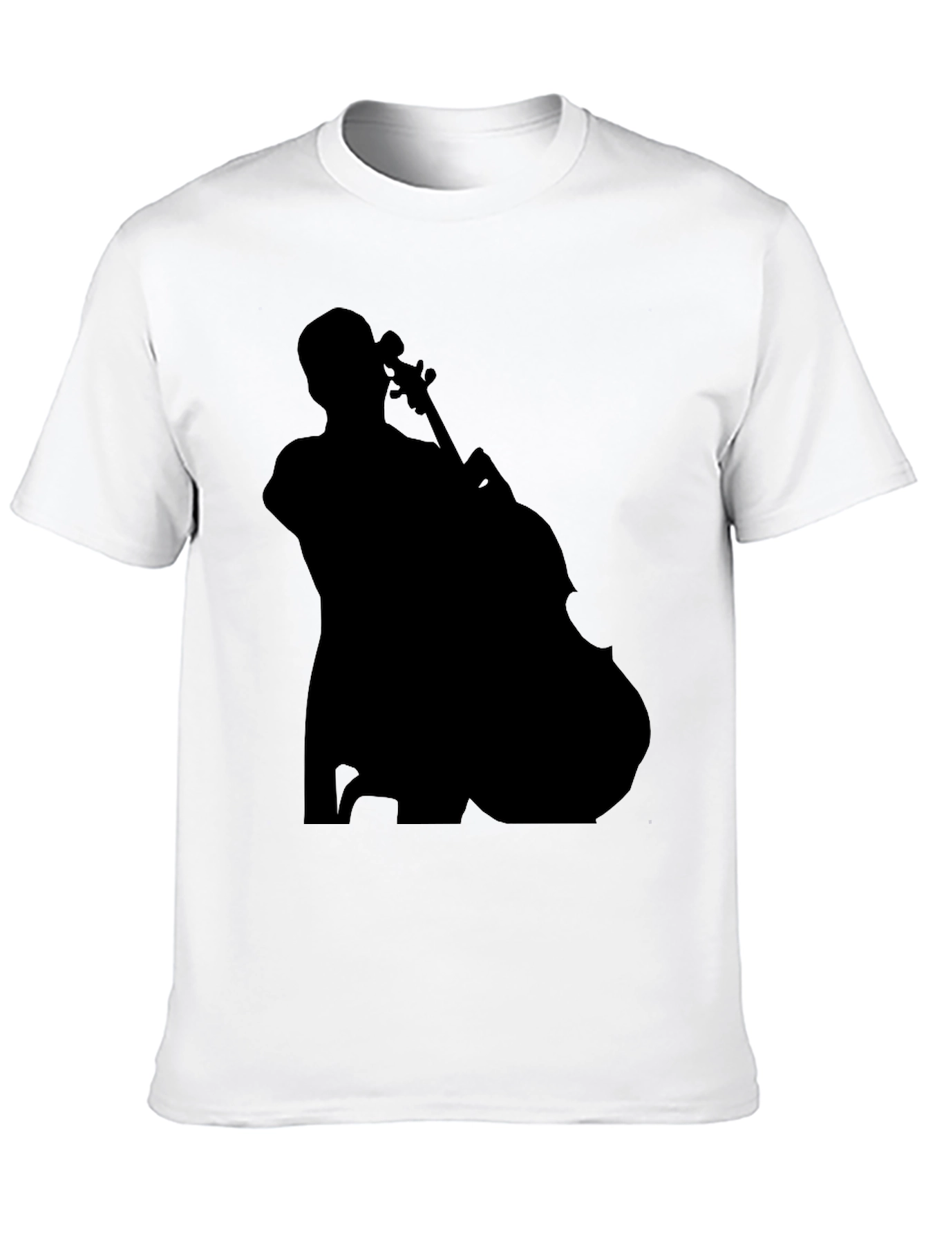 Black Musician Silhouette Graphic Tee - Black view 10