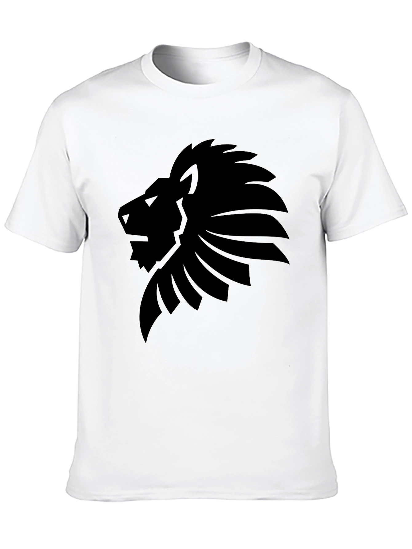 Black Lion Graphic Black T-Shirt view 10