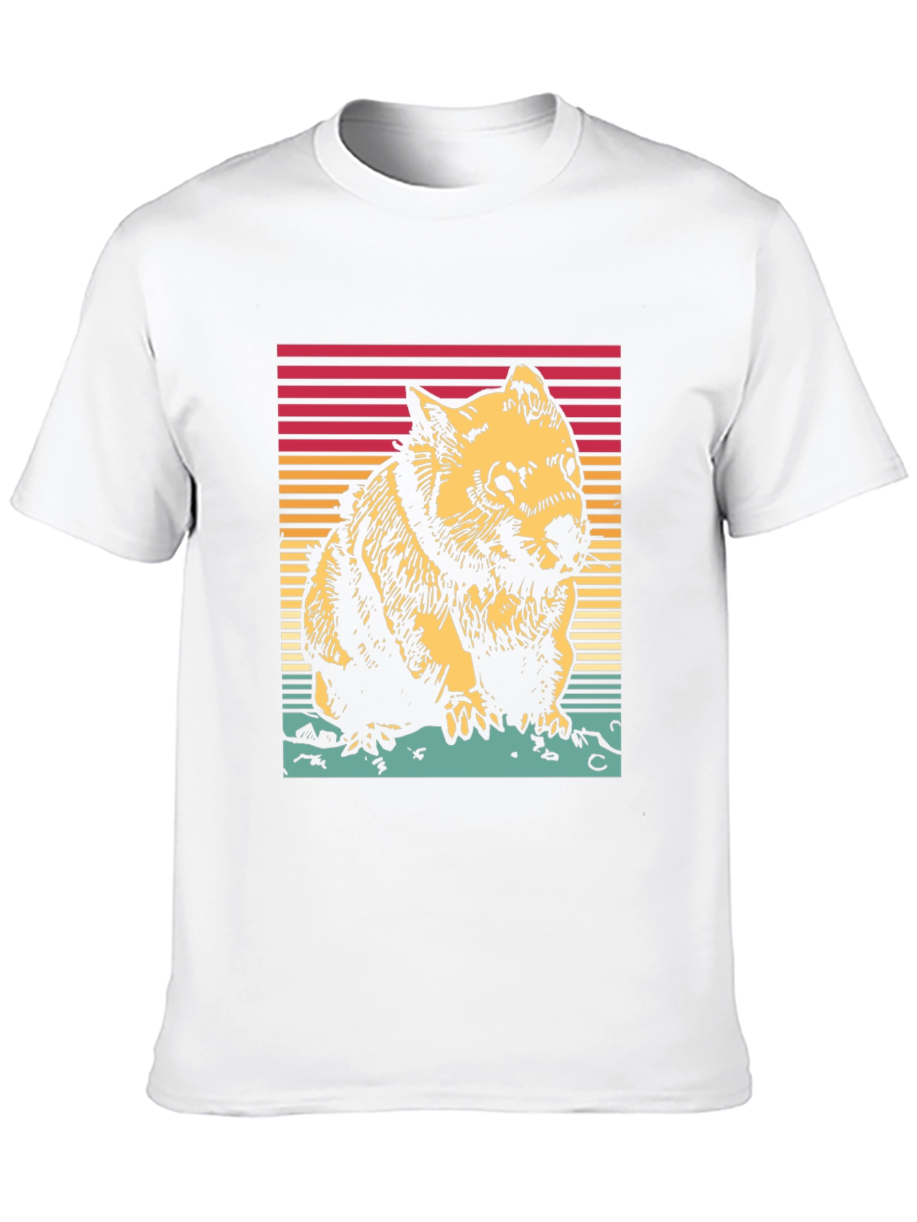 Black Retro Wombat T-Shirt - Classic Graphic Tee view 10