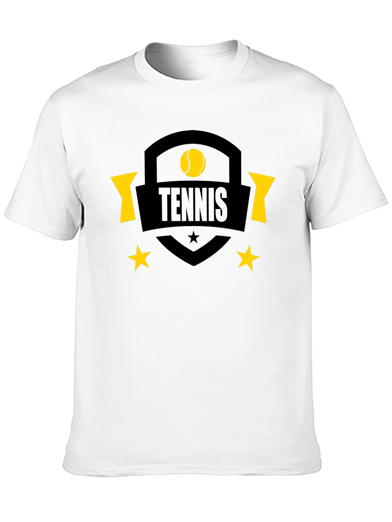 Black Tennis Graphic Black T-Shirt view 10