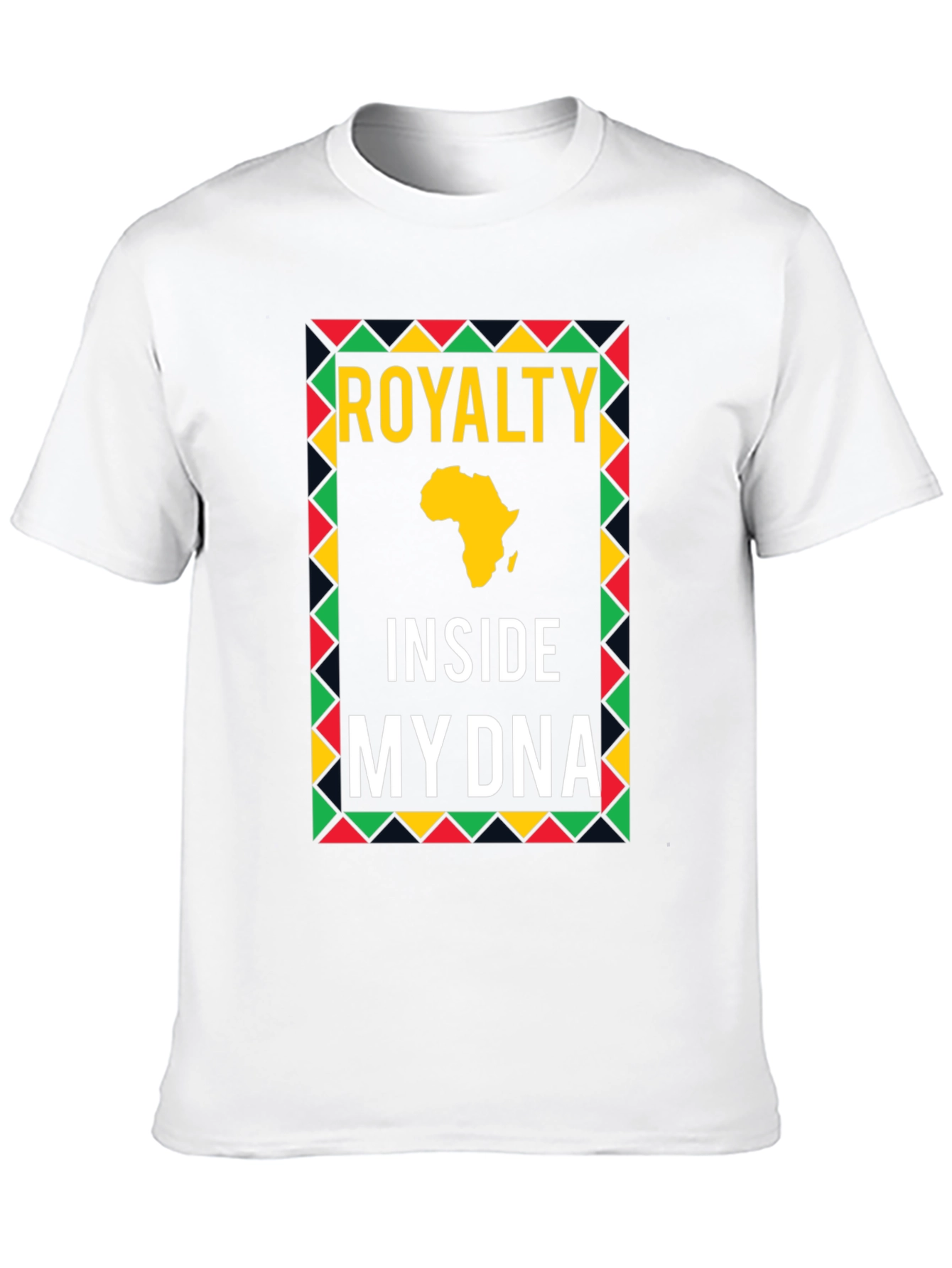 Black Royalty Inside My DNA Africa T-Shirt view 10