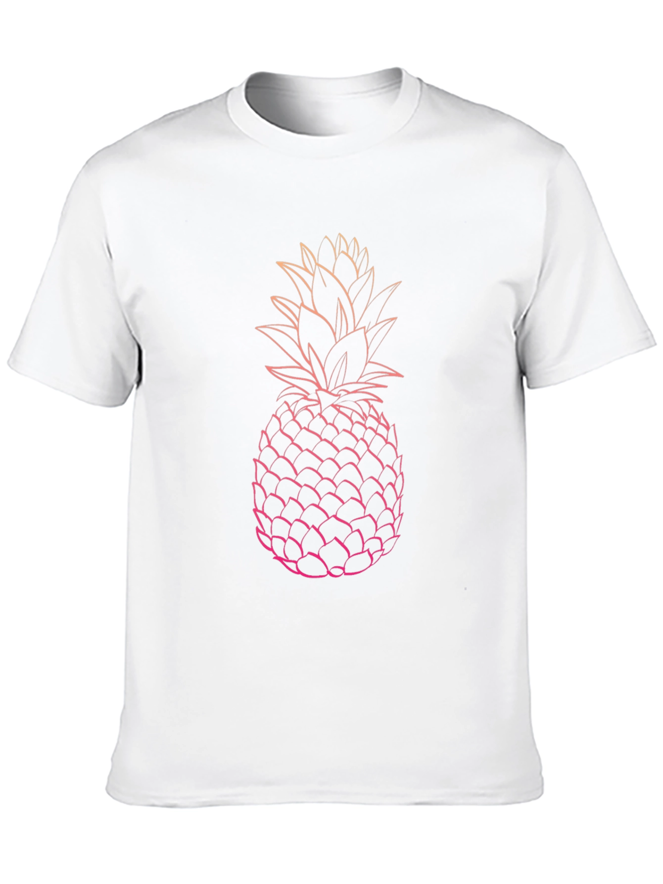 Black Pineapple Graphic Tee - Black Cotton T-Shirt view 10