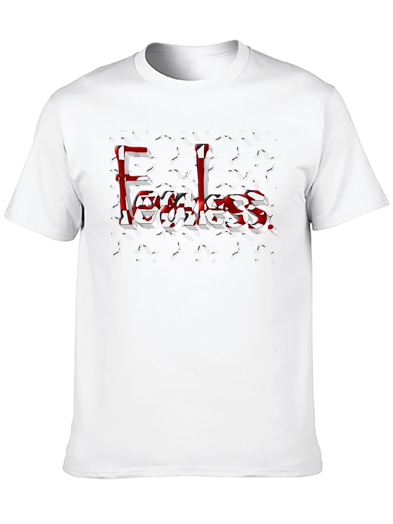 Black Fearless Graphic T-Shirt - Stylish Cotton Blend view 10