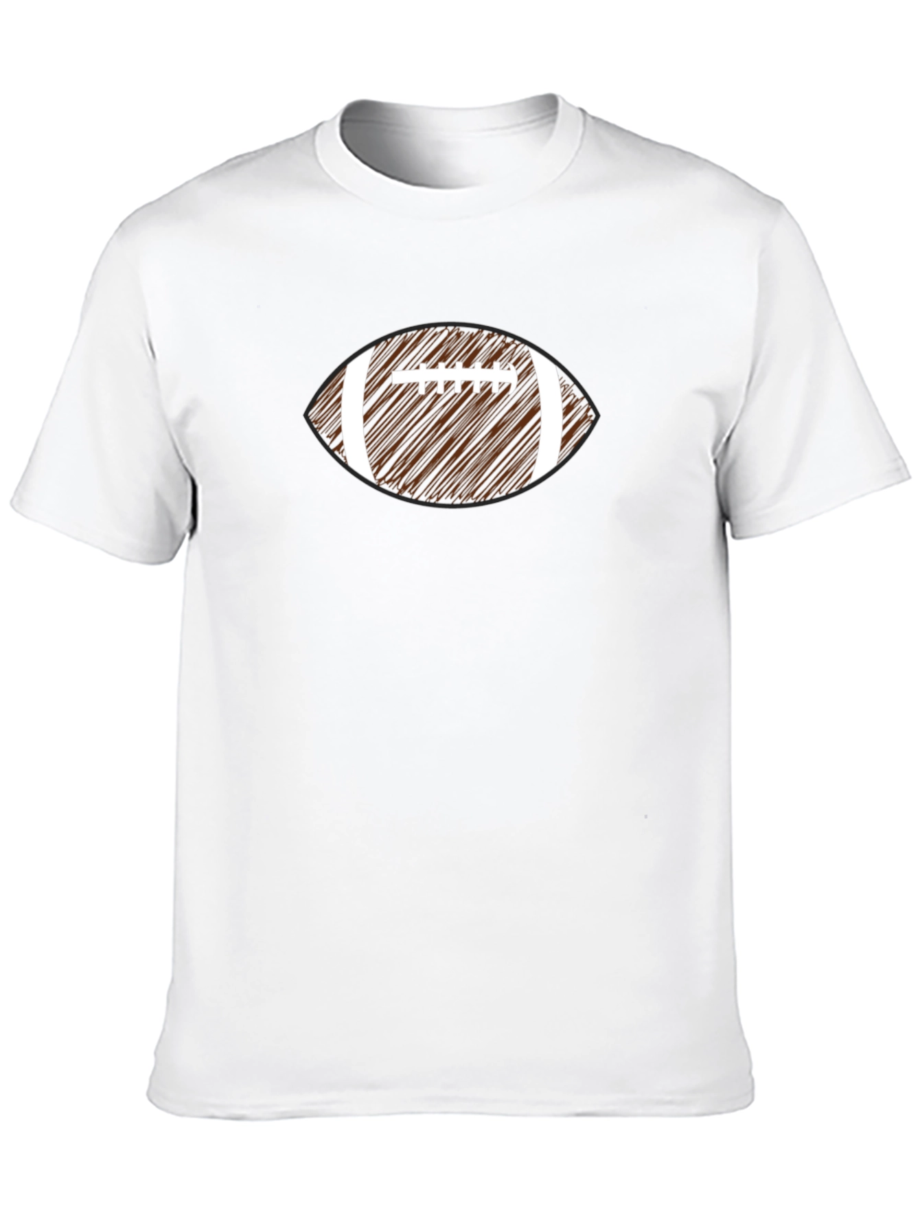 Black Football Graphic Tee - Black Casual Wear view 10