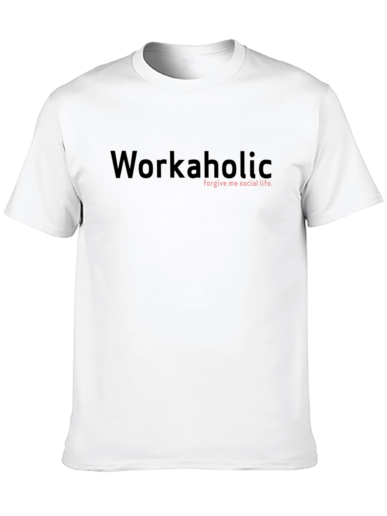 Black Workaholic Graphic Tee - Soft Cotton Blend view 10
