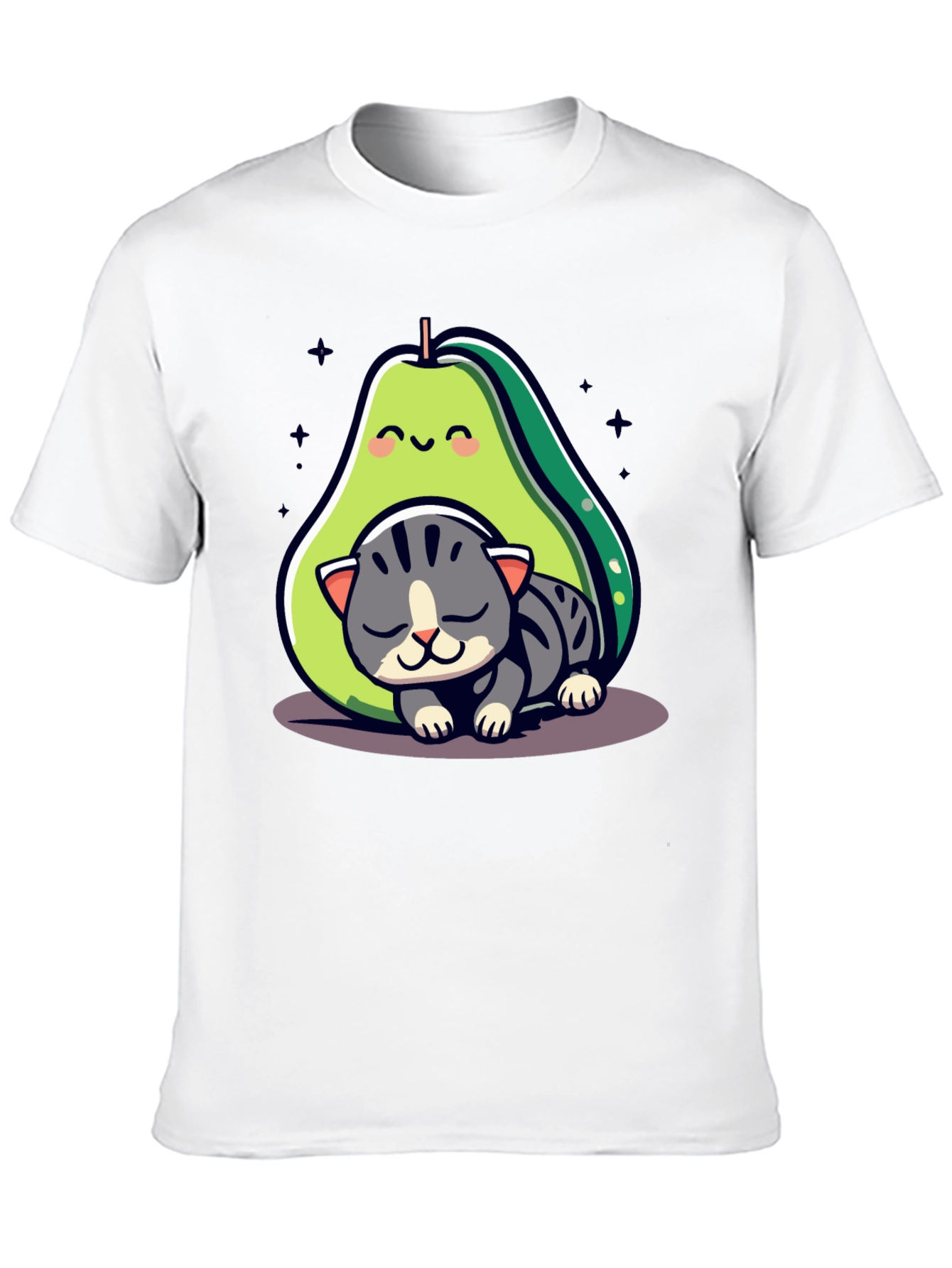 Black Avocado Cat Nap Graphic Tee - Cute & Comfy view 10