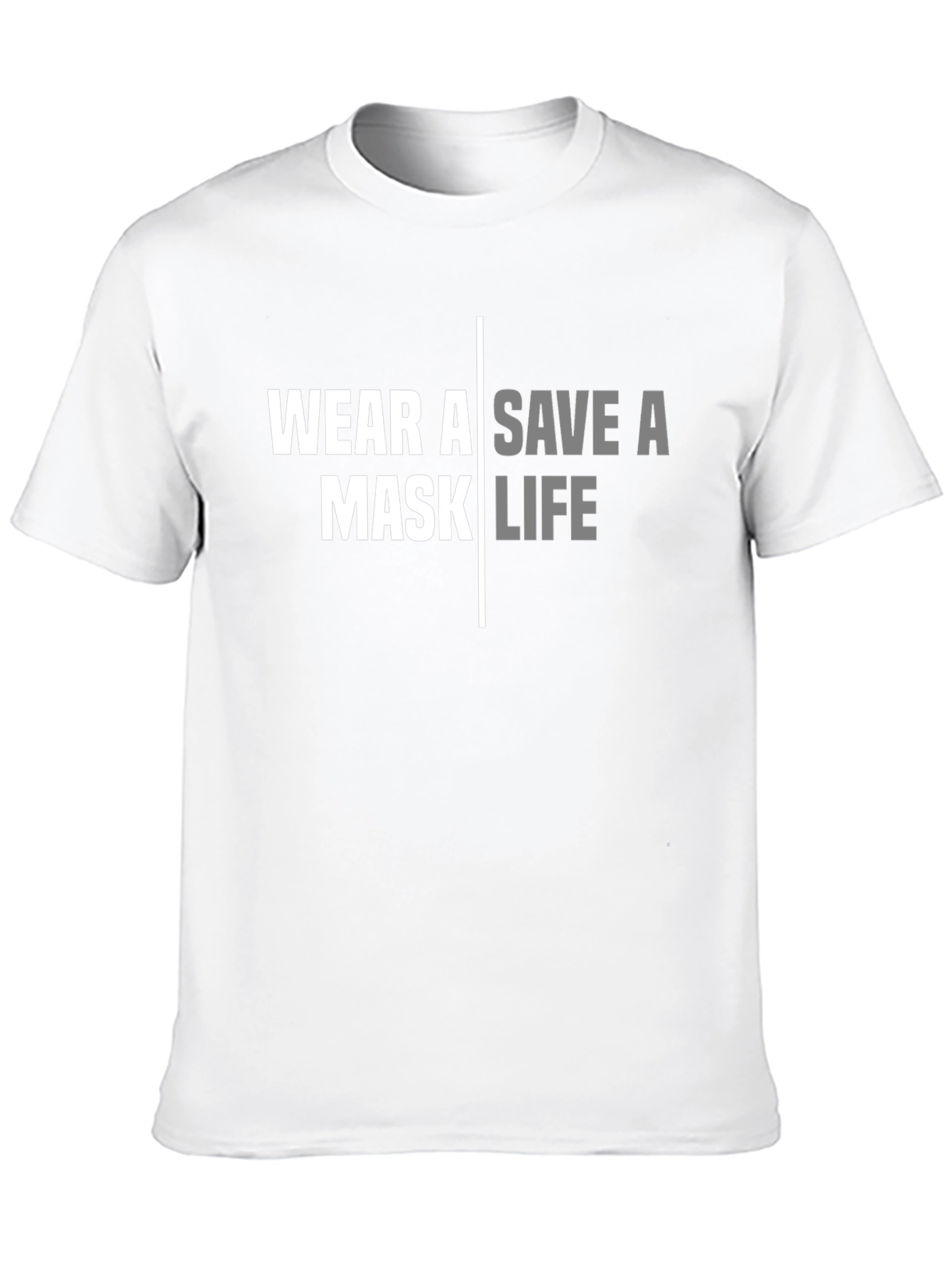 Black Wear A Mask Save A Life Black T-Shirt view 10