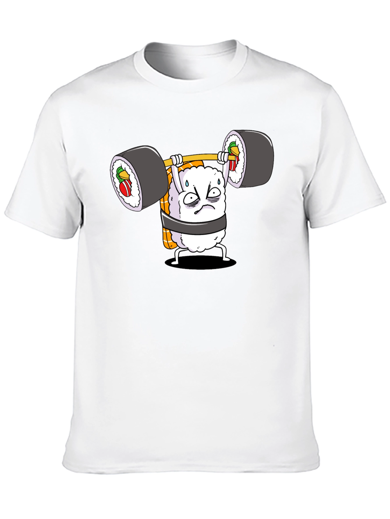 Black Sushi Weightlifter Graphic Tee view 10