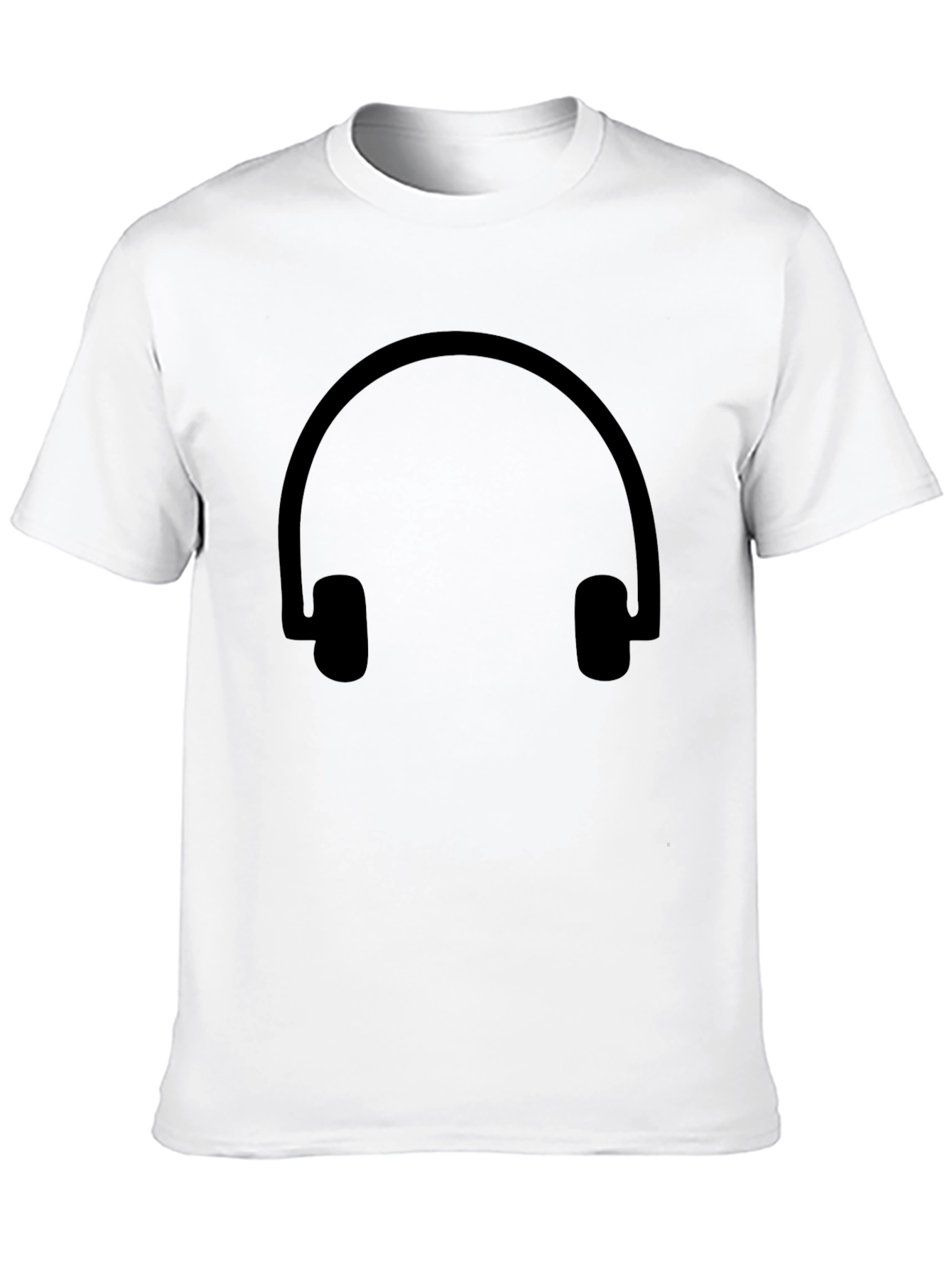 Black Black Headphone Graphic Tee - Casual Style view 10