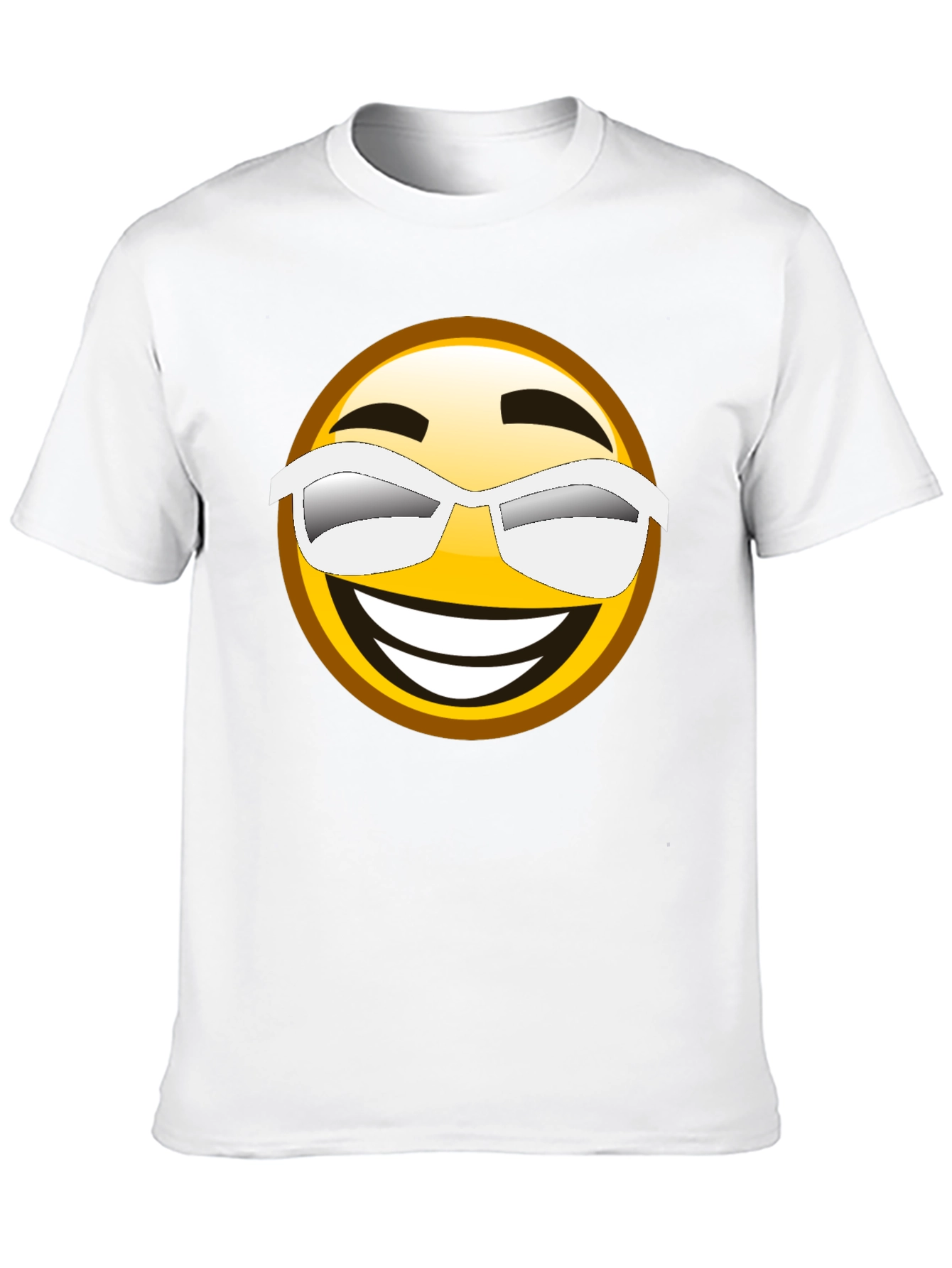Black Cool Emoji Graphic Black T-Shirt view 10