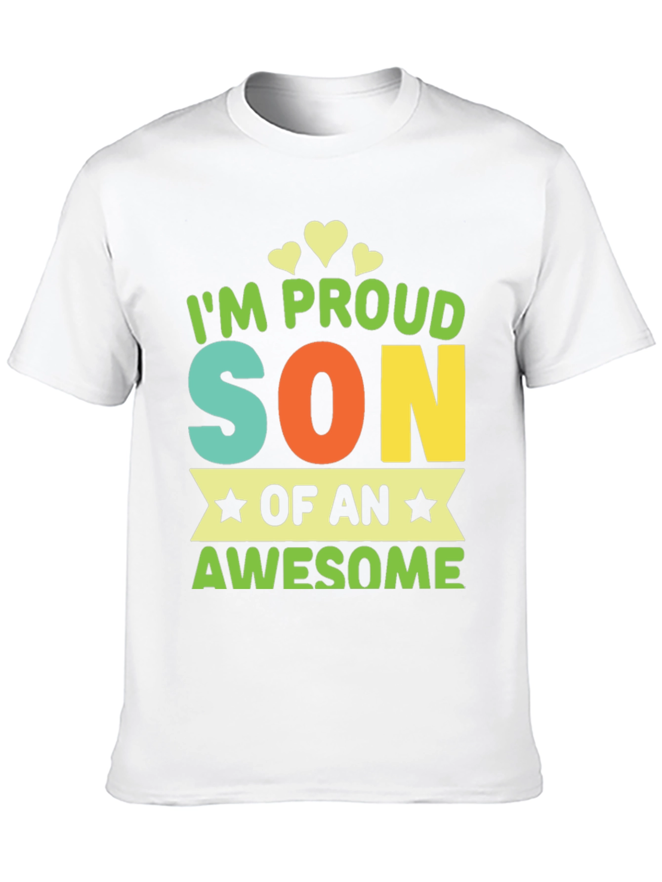 Black Proud Son T-Shirt - Awesome Parent Gift view 10