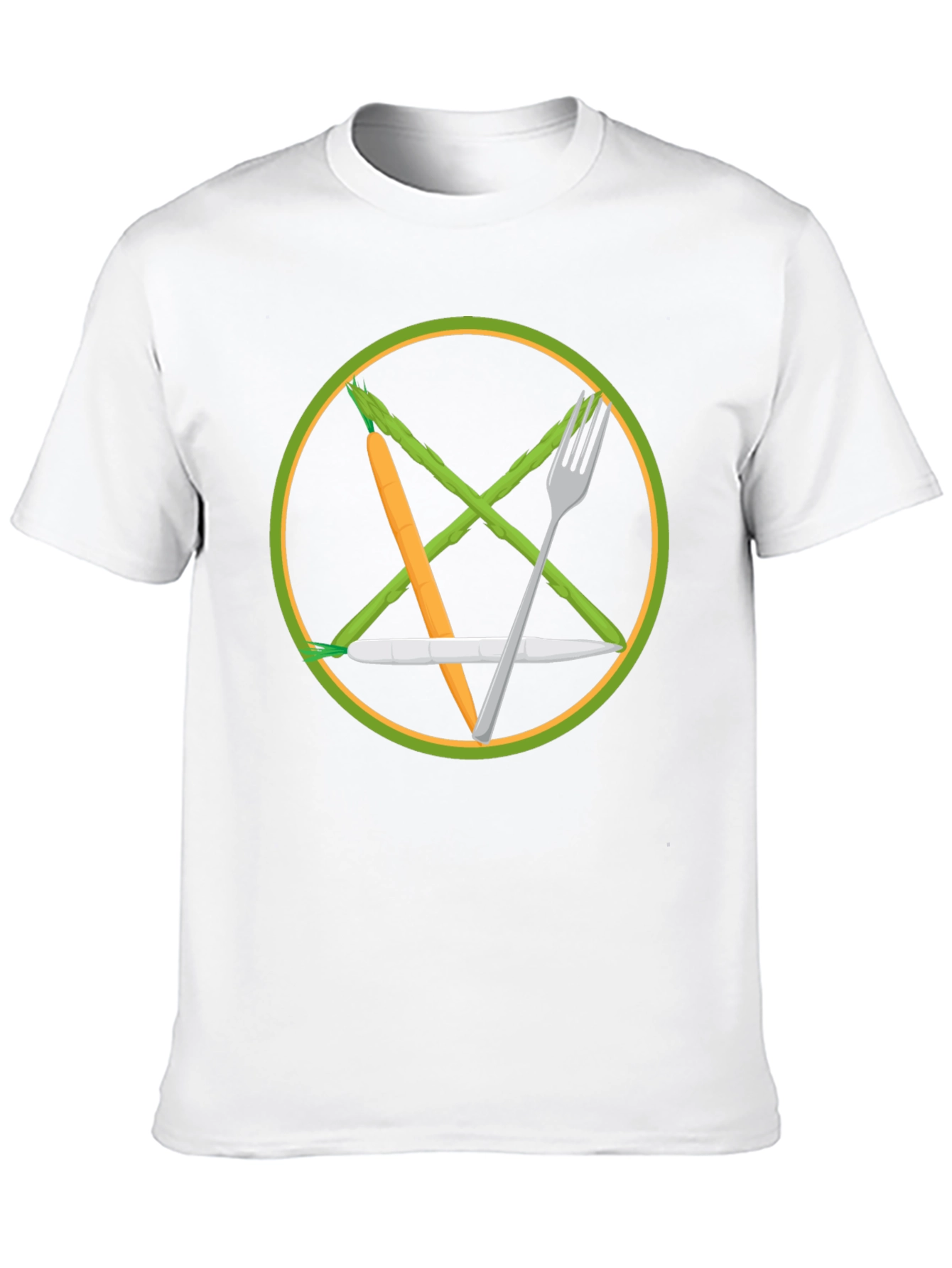 Black Veggie Pentagram T-Shirt - Vegan Magic view 10