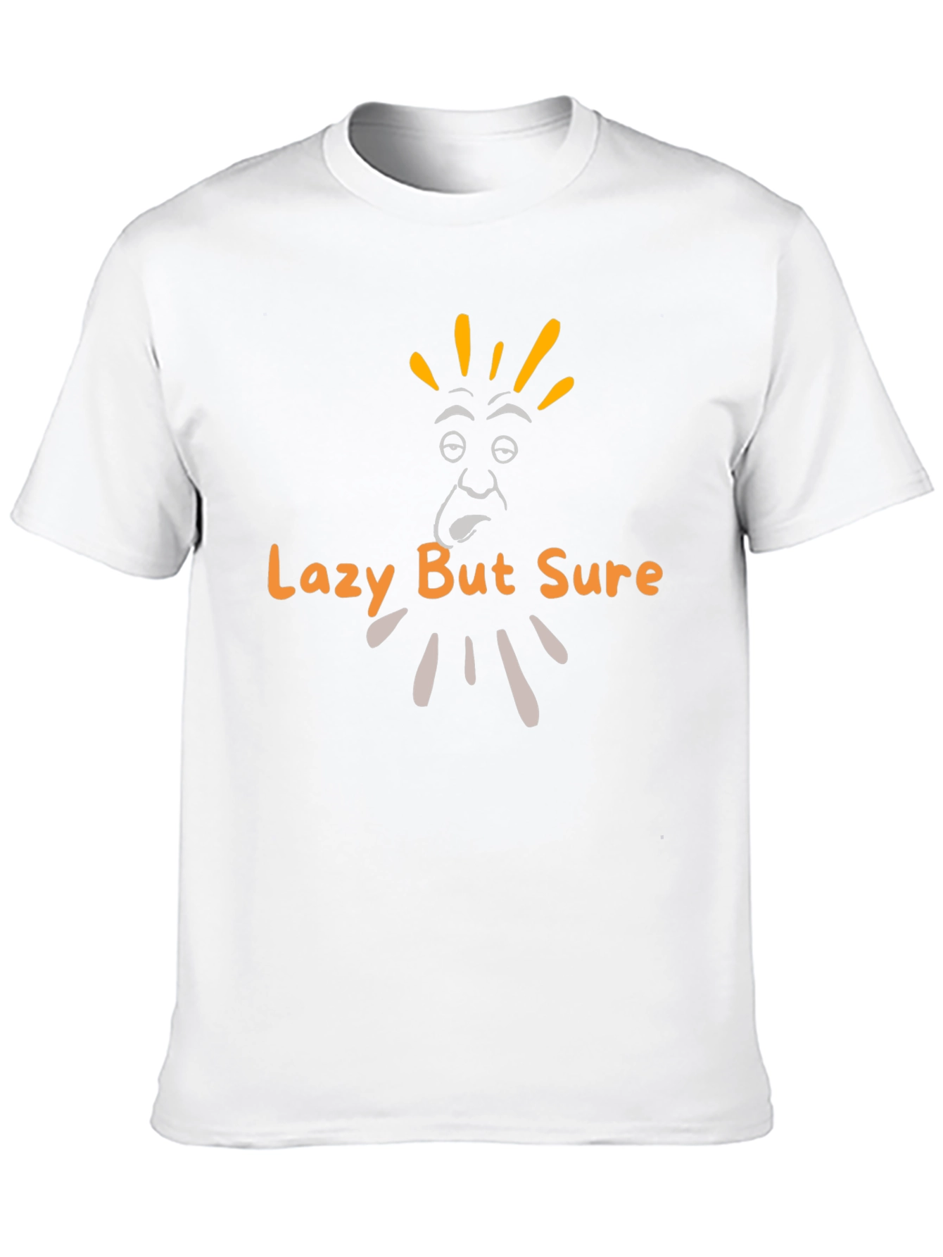 Black Lazy But Sure Graphic Tee view 10